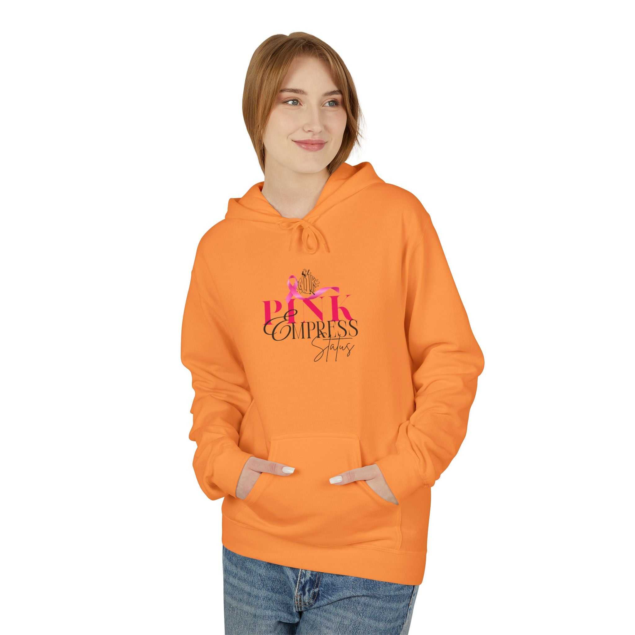 N1K Empress Status Pink Ribbon Breast Cancer Awareness Hoodie — PINK Breast Cancer Support Pullover