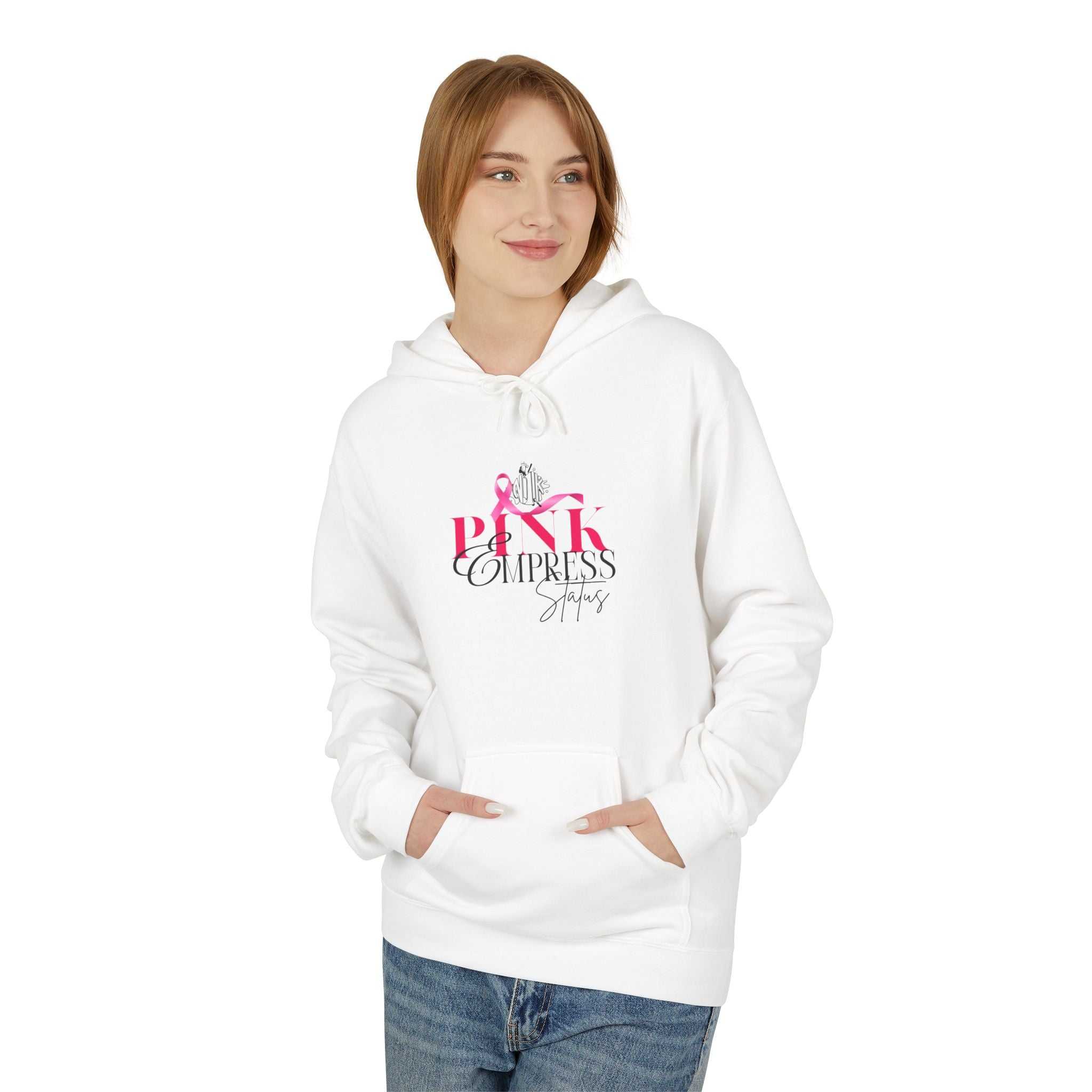 N1K Empress Status Pink Ribbon Breast Cancer Awareness Hoodie — PINK Breast Cancer Support Pullover