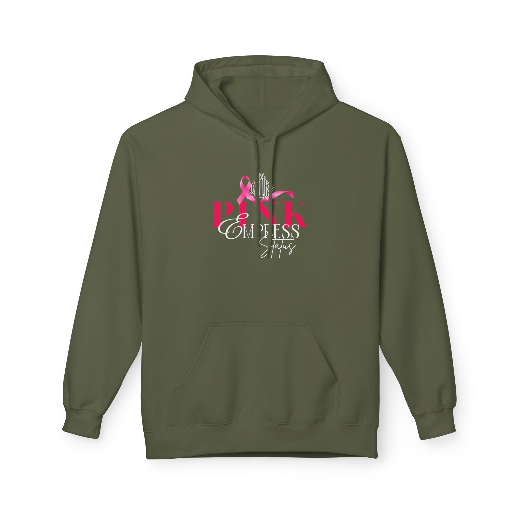 N1K Empress Status Pink Ribbon Breast Cancer Awareness Hoodie — PINK Breast Cancer Support Pullover