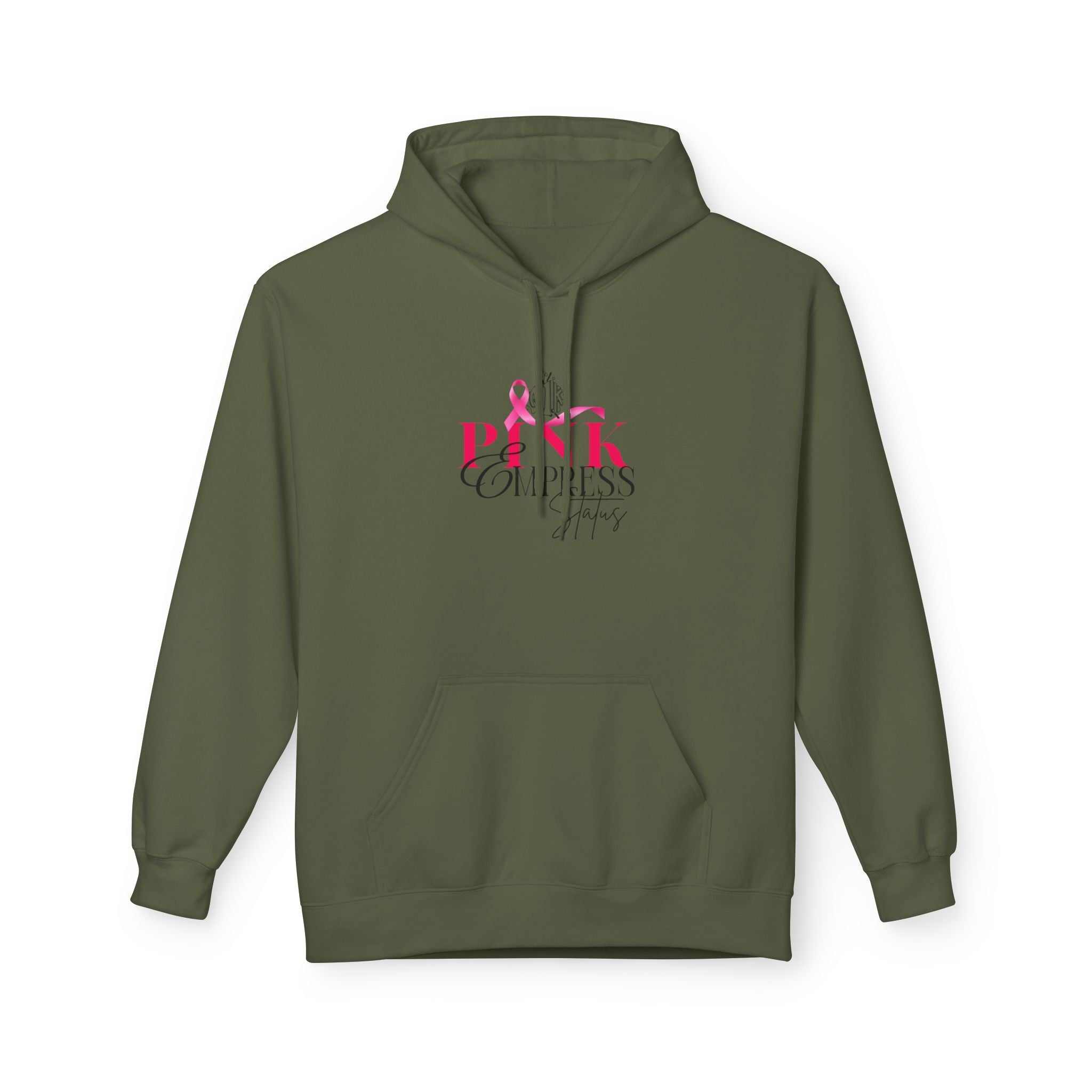 N1K Empress Status Pink Ribbon Breast Cancer Awareness Hoodie — PINK Breast Cancer Support Pullover