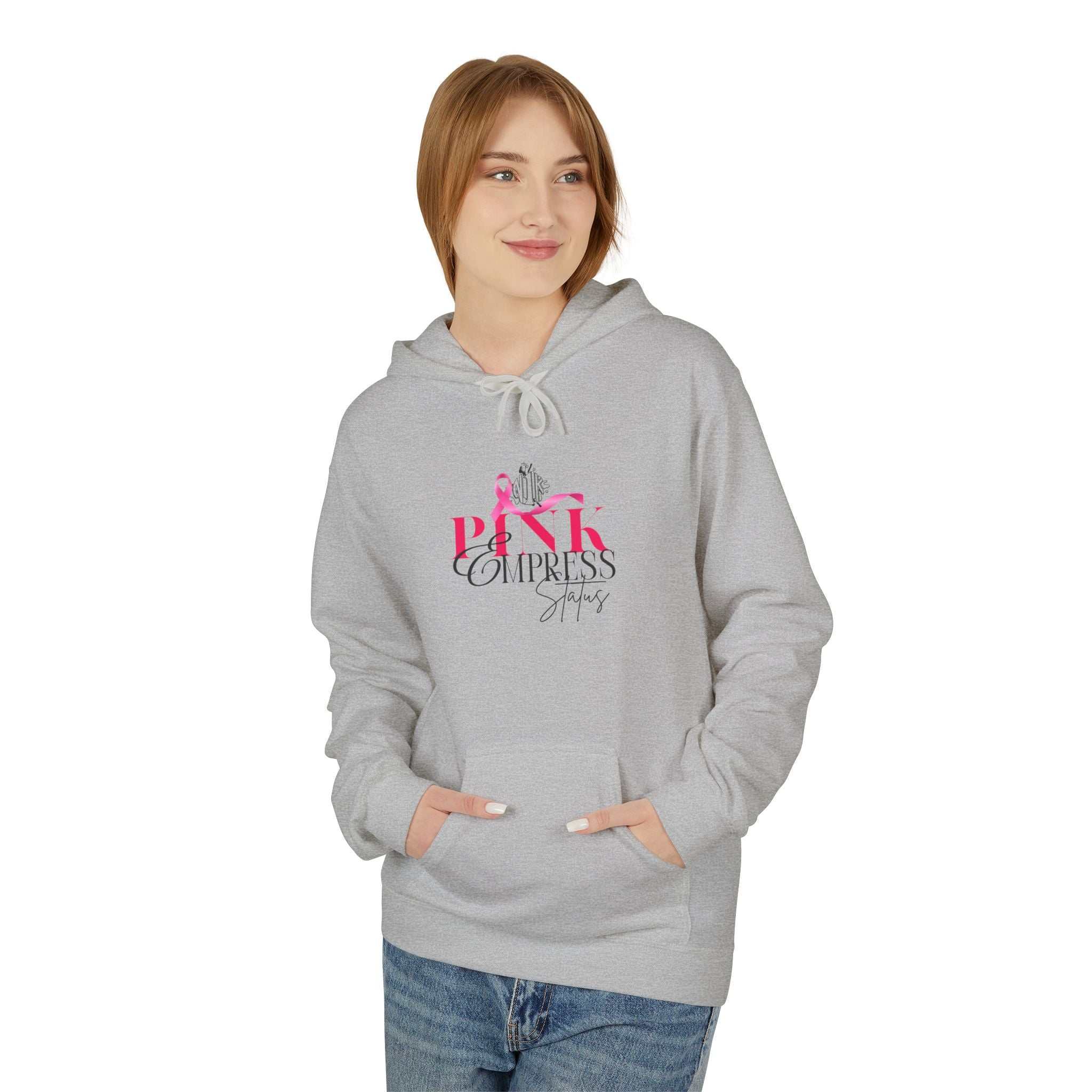 N1K Empress Status Pink Ribbon Breast Cancer Awareness Hoodie — PINK Breast Cancer Support Pullover