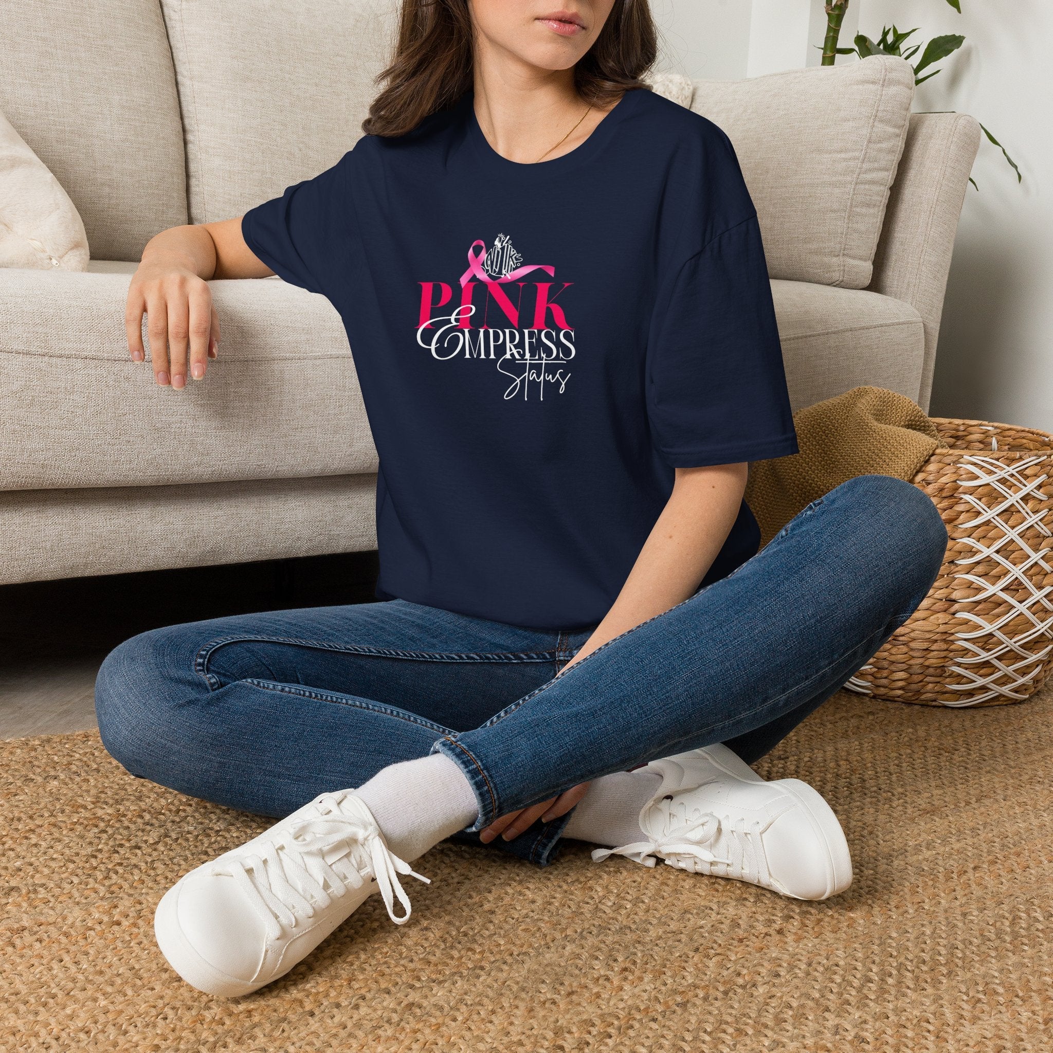 N1K Pink Empress Ladies T-Shirt – 'Pink Empress' Script Graphic
