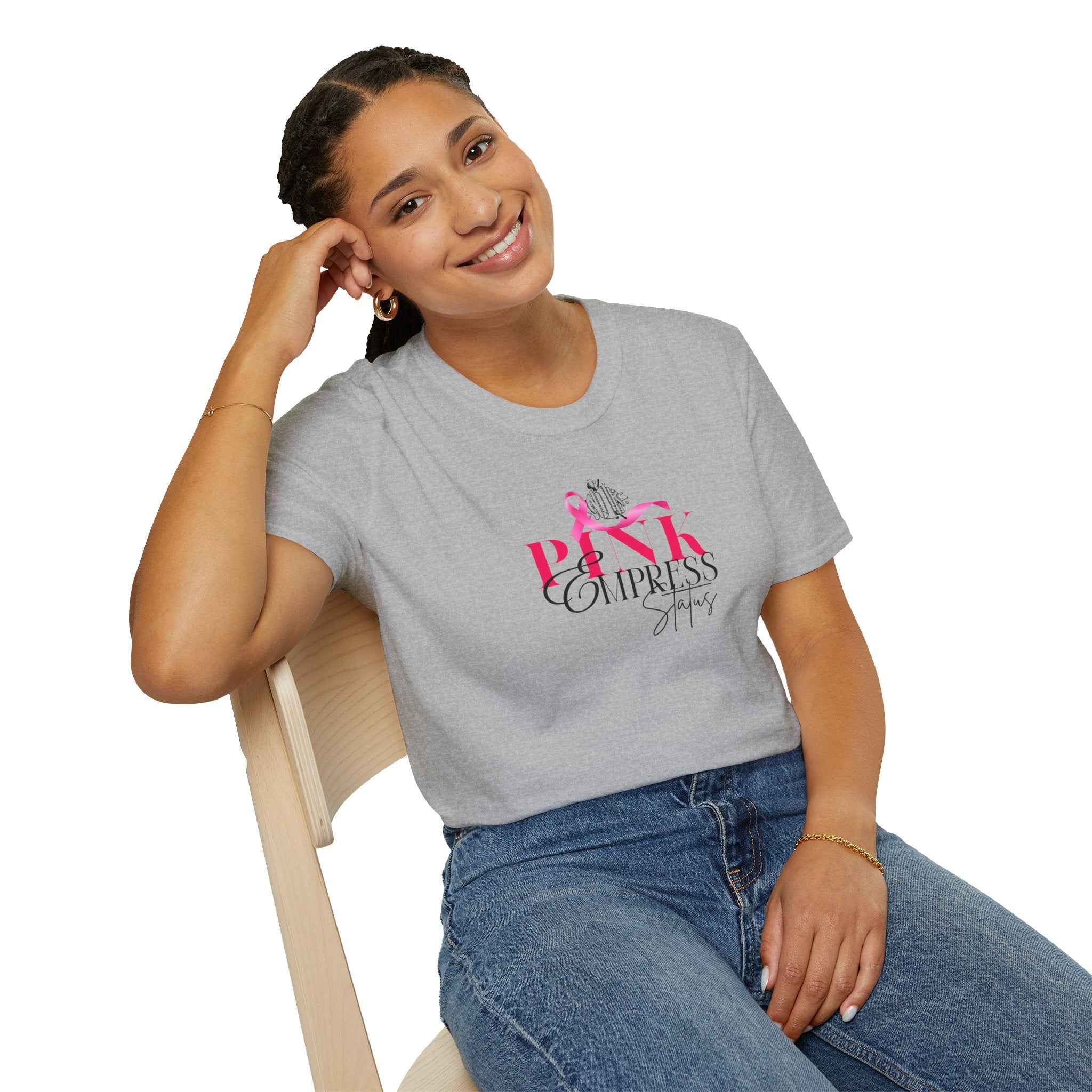 N1K Pink Empress Ladies T-Shirt – 'Pink Empress' Script Graphic