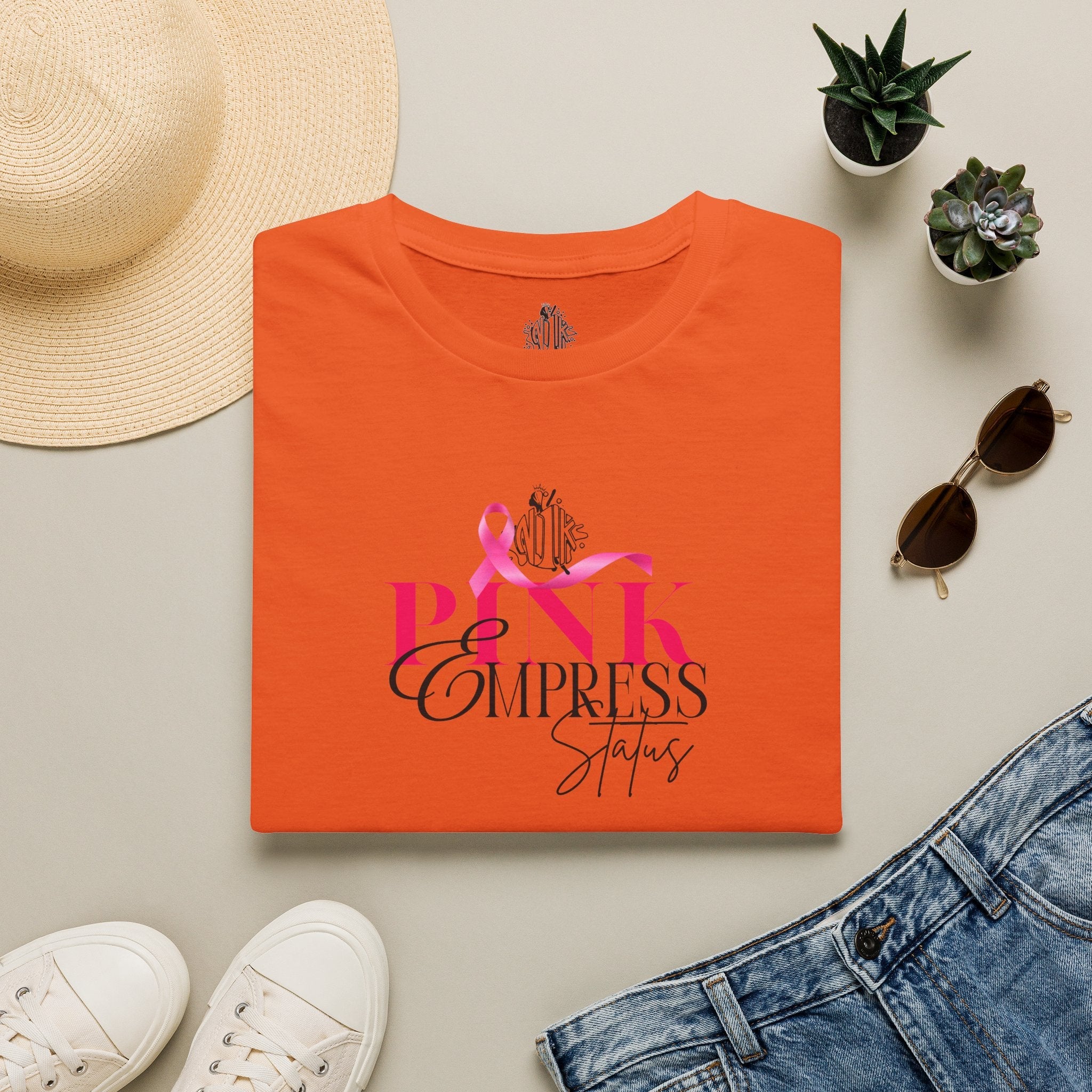 N1K Pink Empress Ladies T-Shirt – 'Pink Empress' Script Graphic