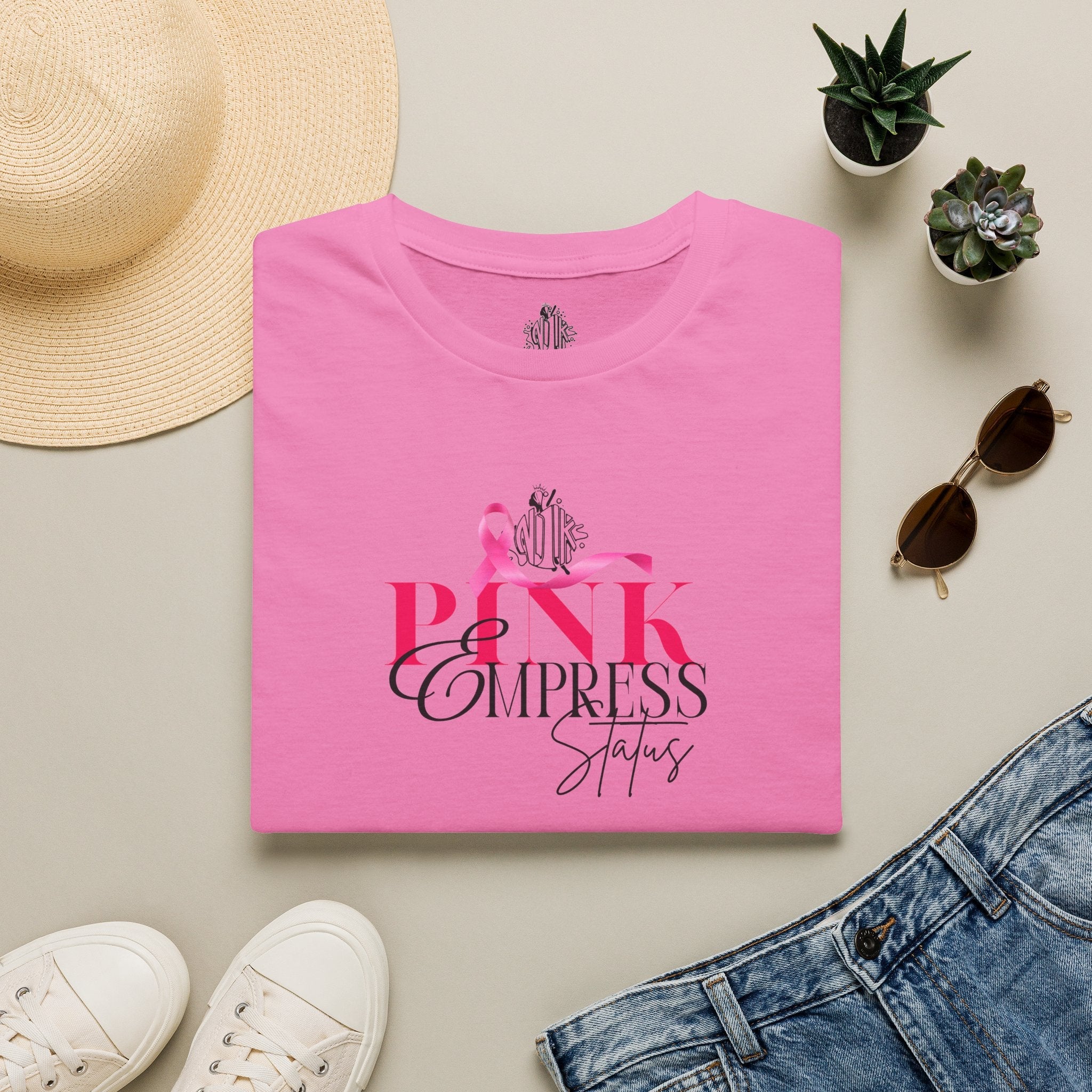 N1K Pink Empress Ladies T-Shirt – 'Pink Empress' Script Graphic