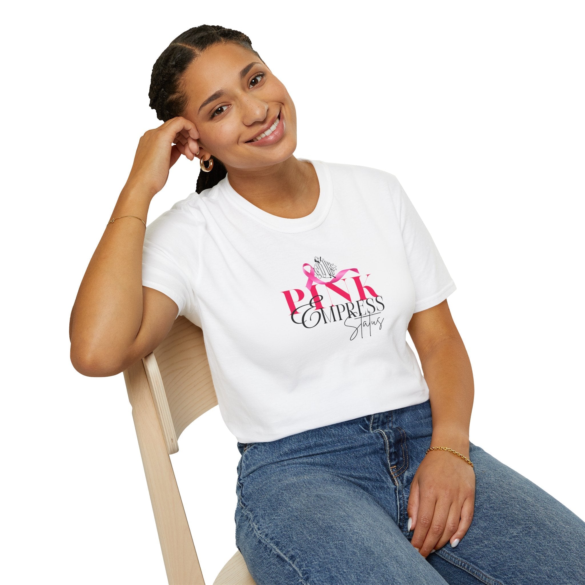 N1K Pink Empress Ladies T-Shirt – 'Pink Empress' Script Graphic