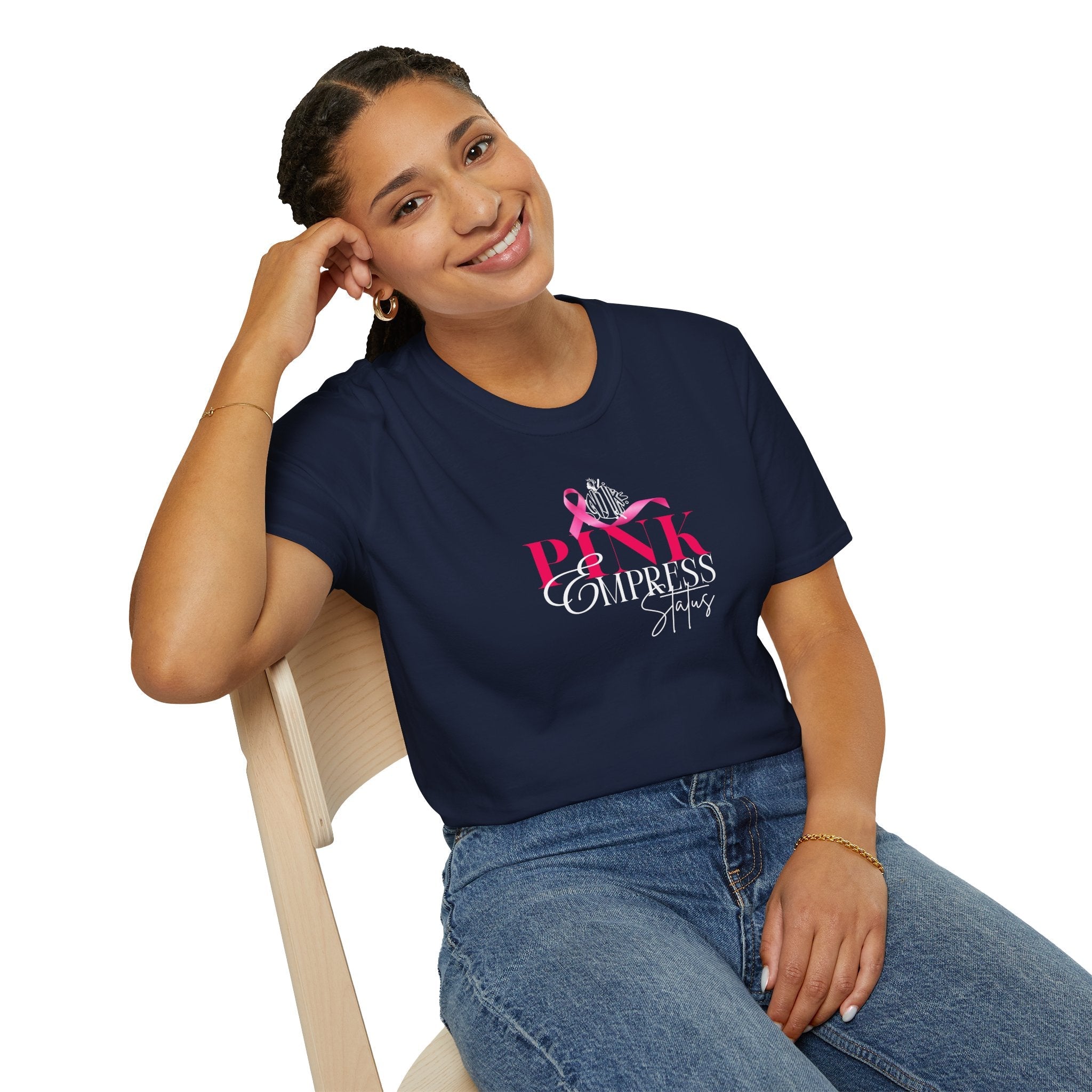 N1K Pink Empress Ladies T-Shirt – 'Pink Empress' Script Graphic