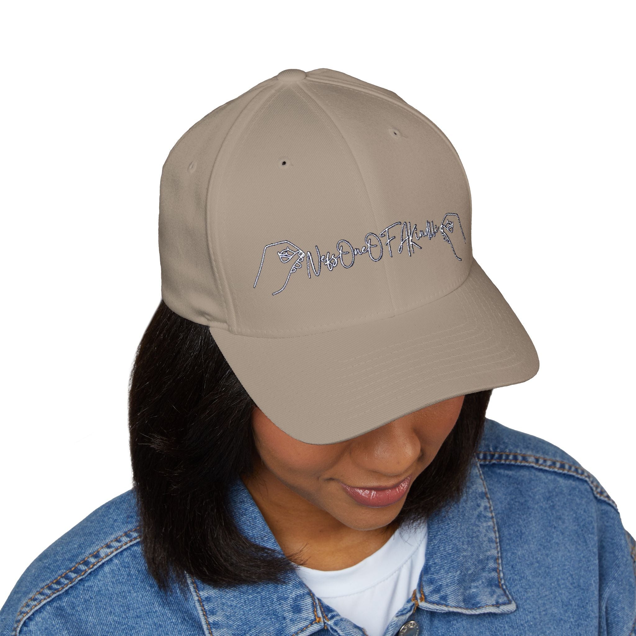 Nefs One Of A Kind Hand-Embroidered Closed-Back Cap, Casual Gift for HHatsNefs One Of A Kind