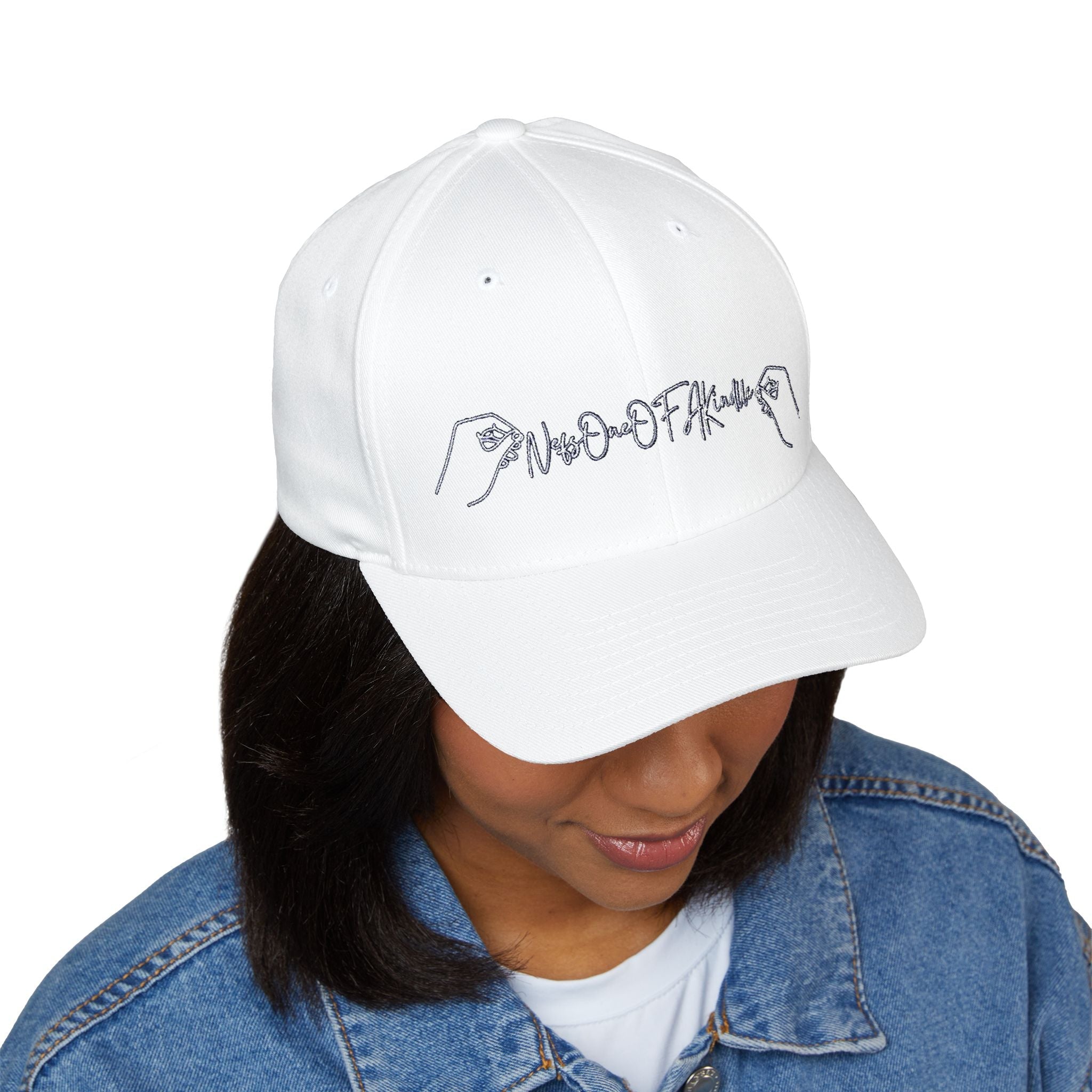 Nefs One Of A Kind Hand-Embroidered Closed-Back Cap, Casual Gift for HHatsNefs One Of A Kind