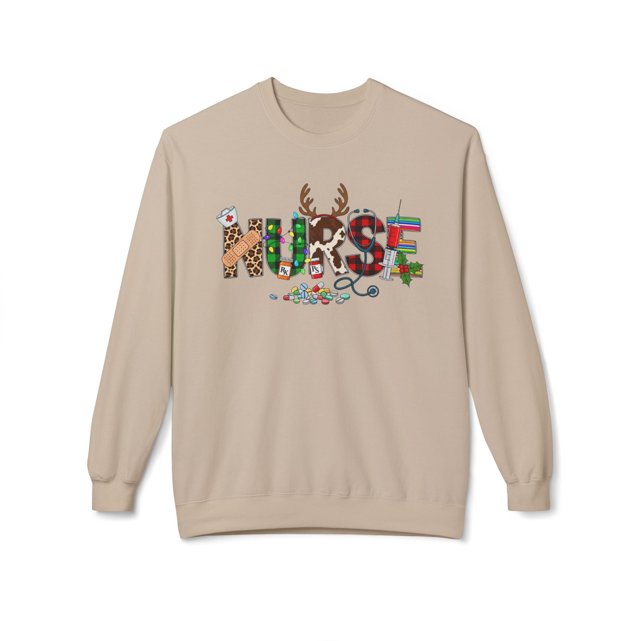 Nurse Christmas Crewneck Sweatshirt – Festive Medical Holiday Gift