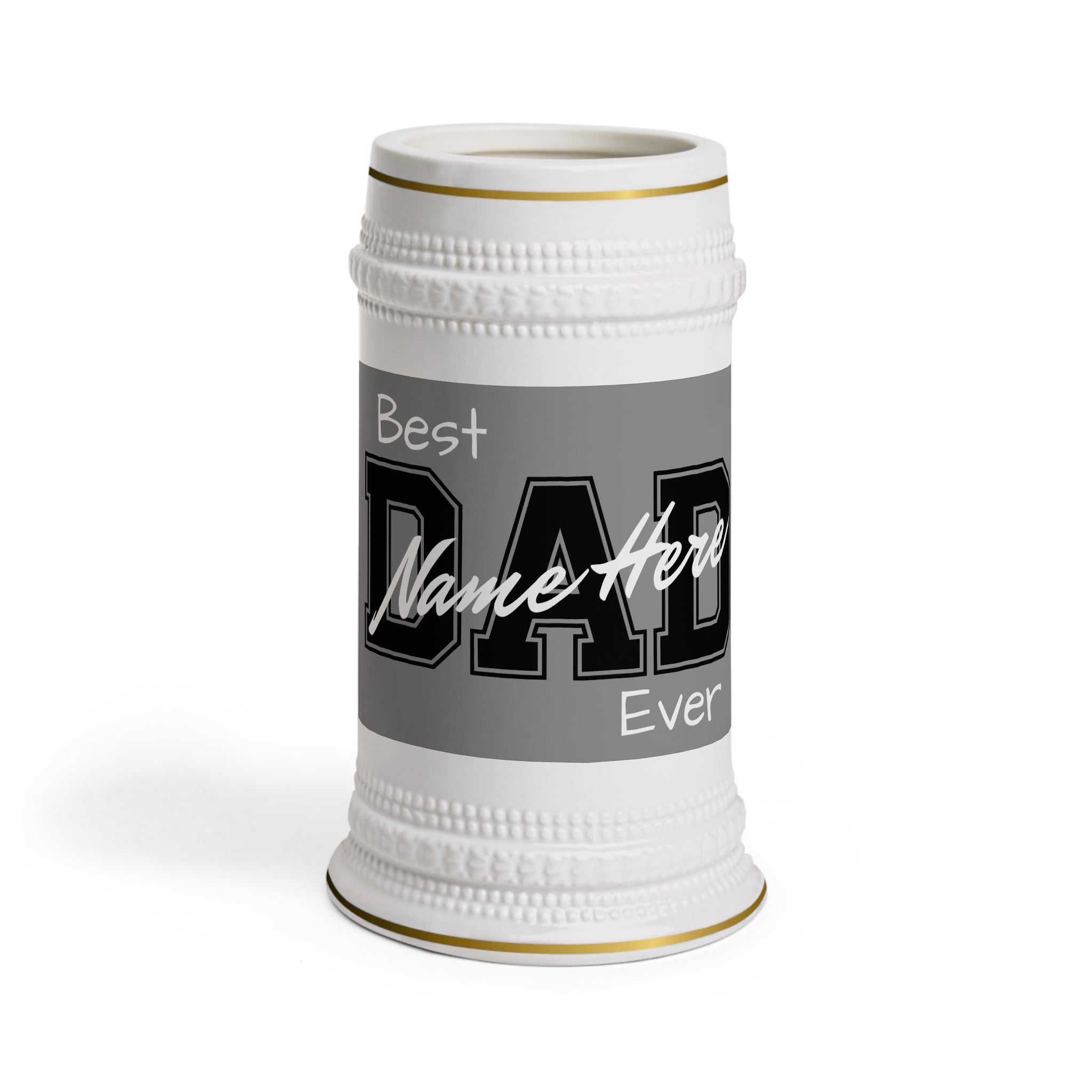 Personalized "Best Dad Ever" Beer Stein Mug