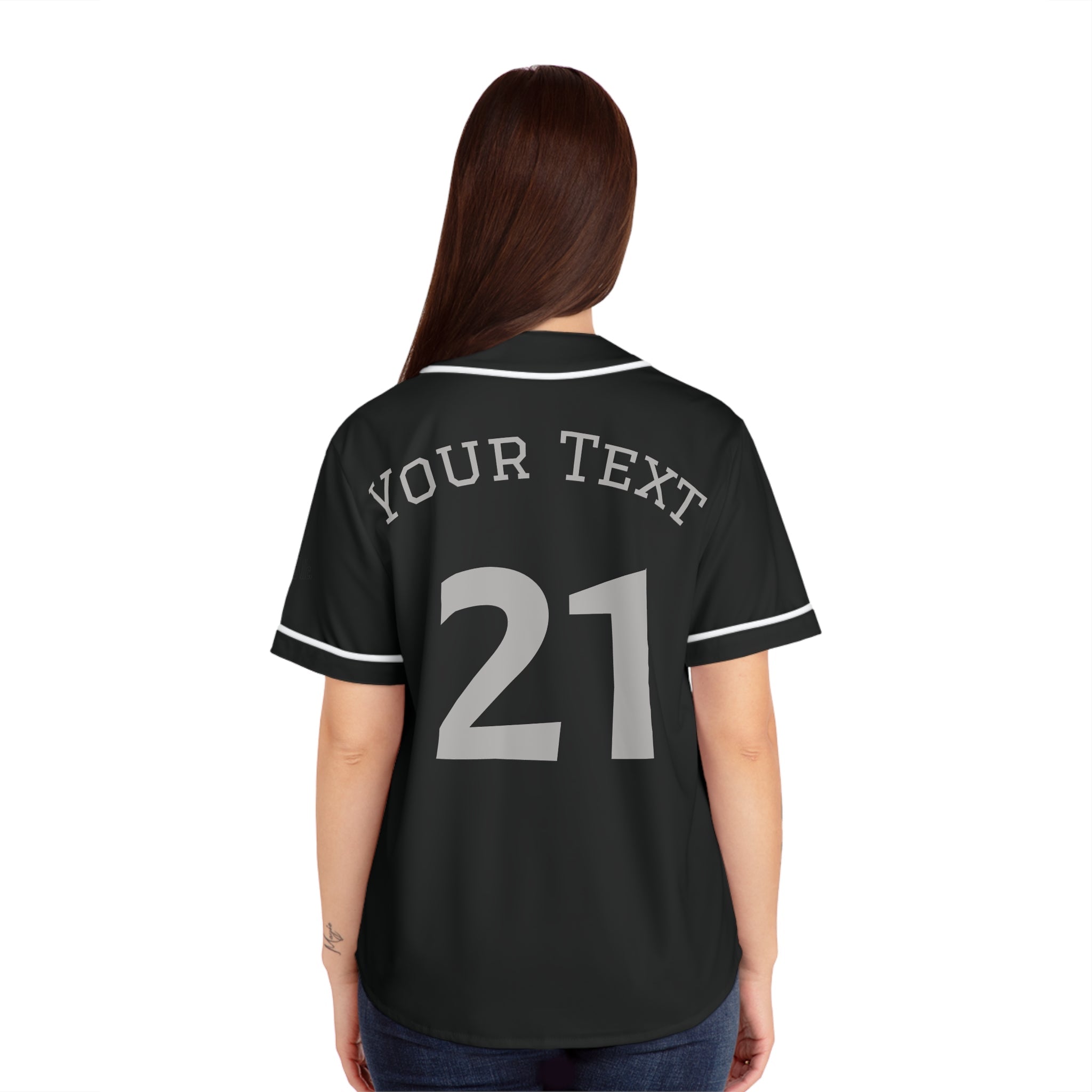 Personalized Embroidery Women's Baseball Jersey — Customizable All-Over Print Sportswear for Birthdays & Events
