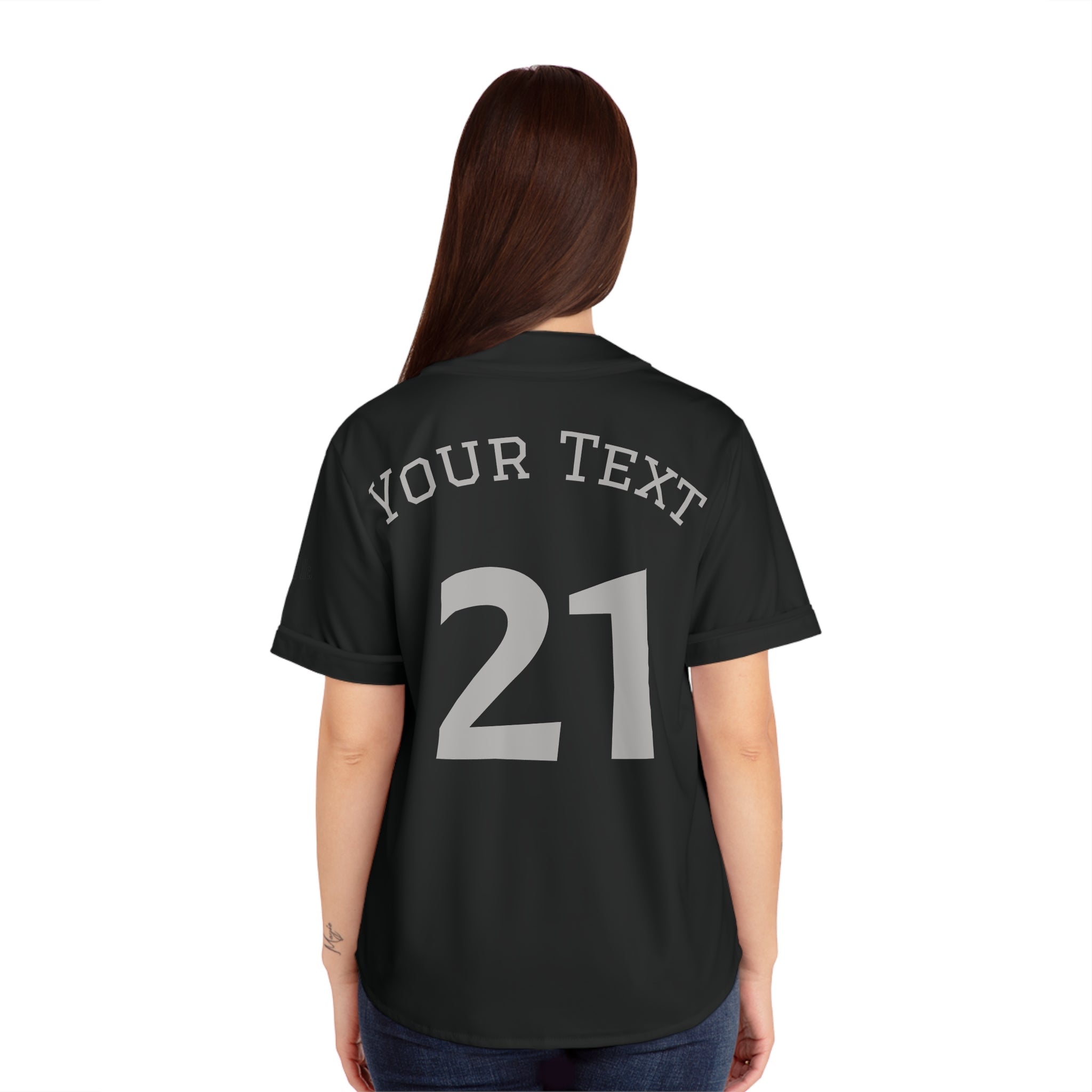 Personalized Embroidery Women's Baseball Jersey — Customizable All-Over Print Sportswear for Birthdays & Events