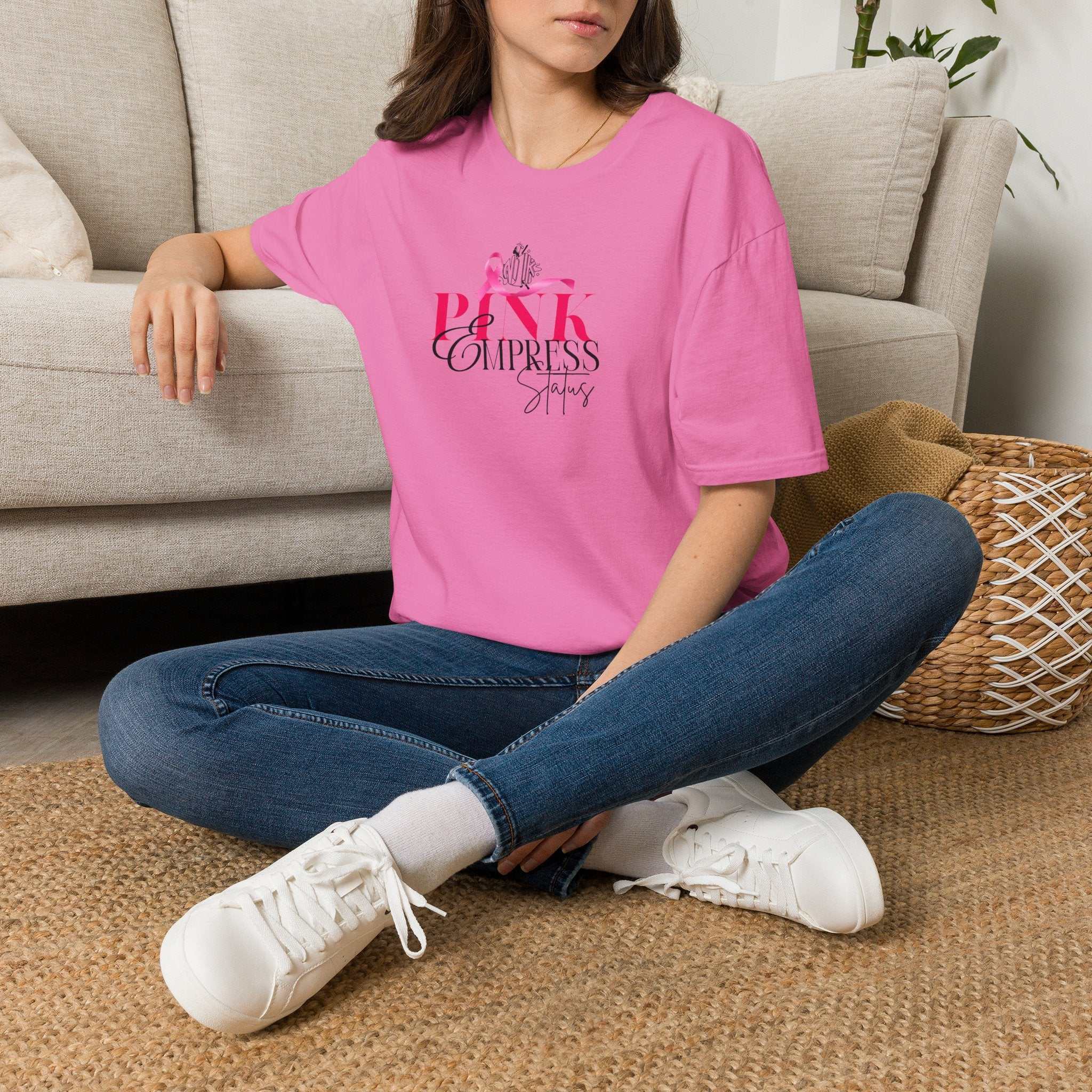 Pink Empress Ladies T-Shirt – 'Pink Empress' Script Graphic