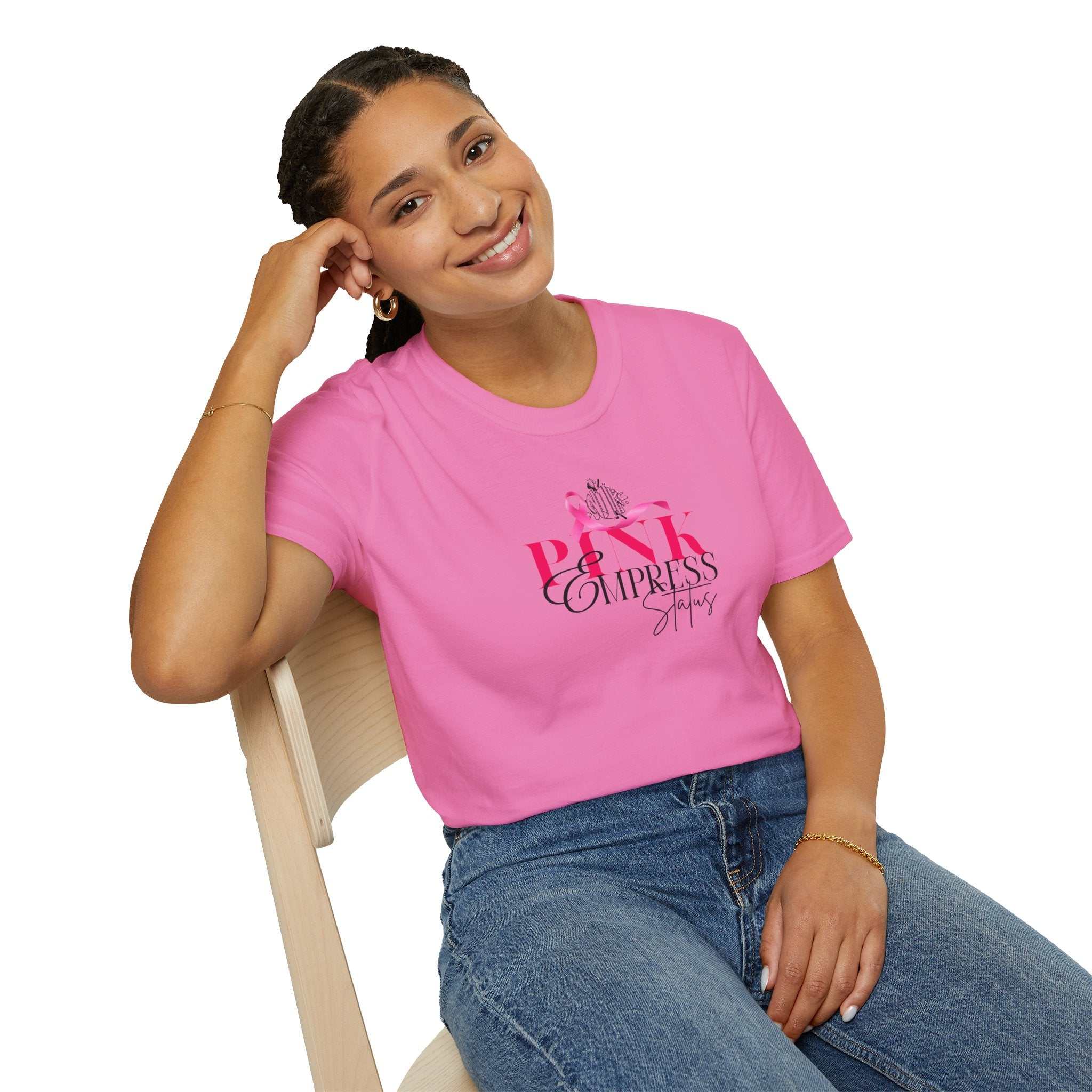 Pink Empress Ladies T-Shirt – 'Pink Empress' Script Graphic