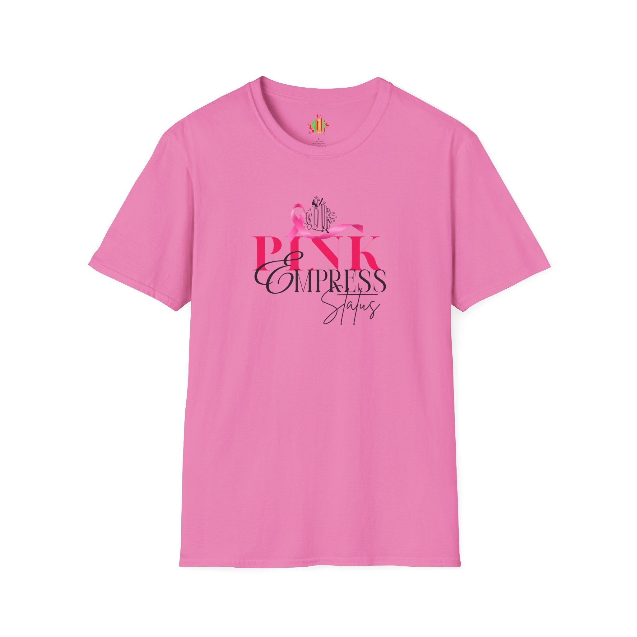 Pink Empress Status Tee — Breast Cancer Survivor Celebration Shirt