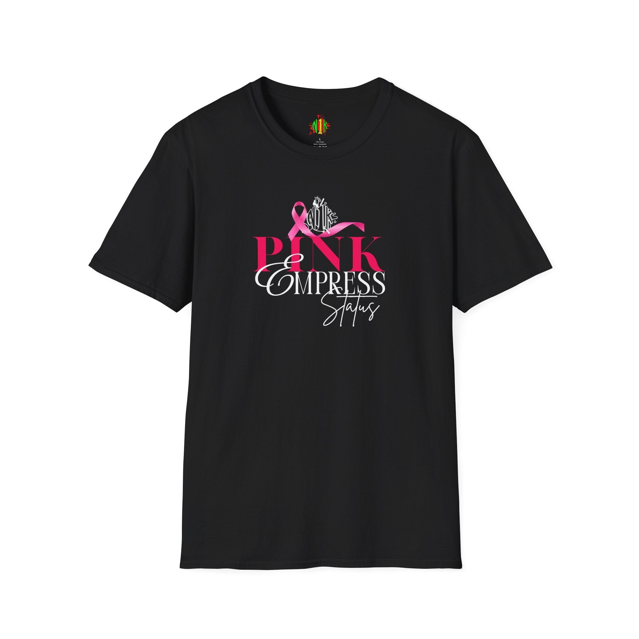 Pink Empress Status Tee — Breast Cancer Survivor Celebration Shirt