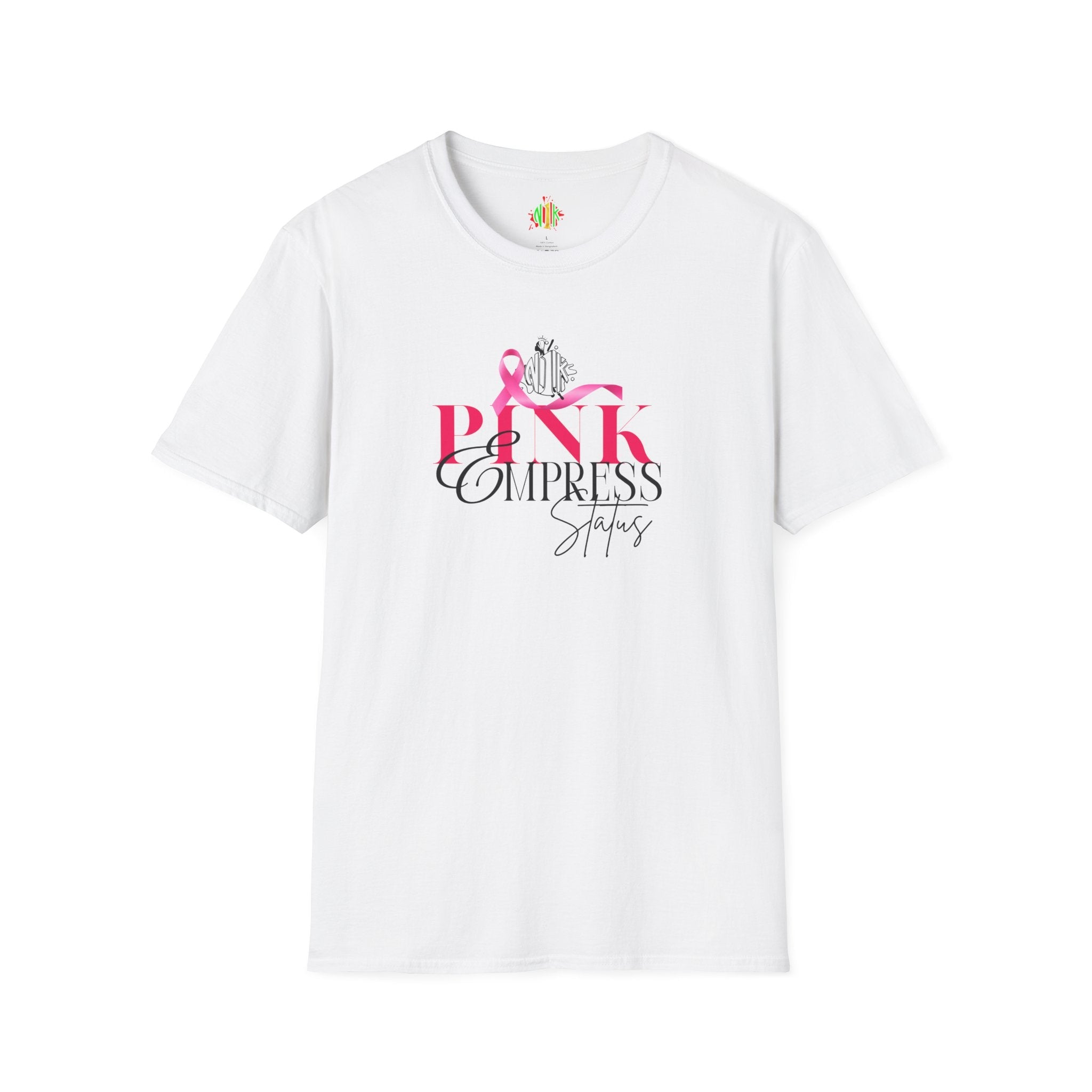 Pink Empress Status Tee — Breast Cancer Survivor Celebration Shirt