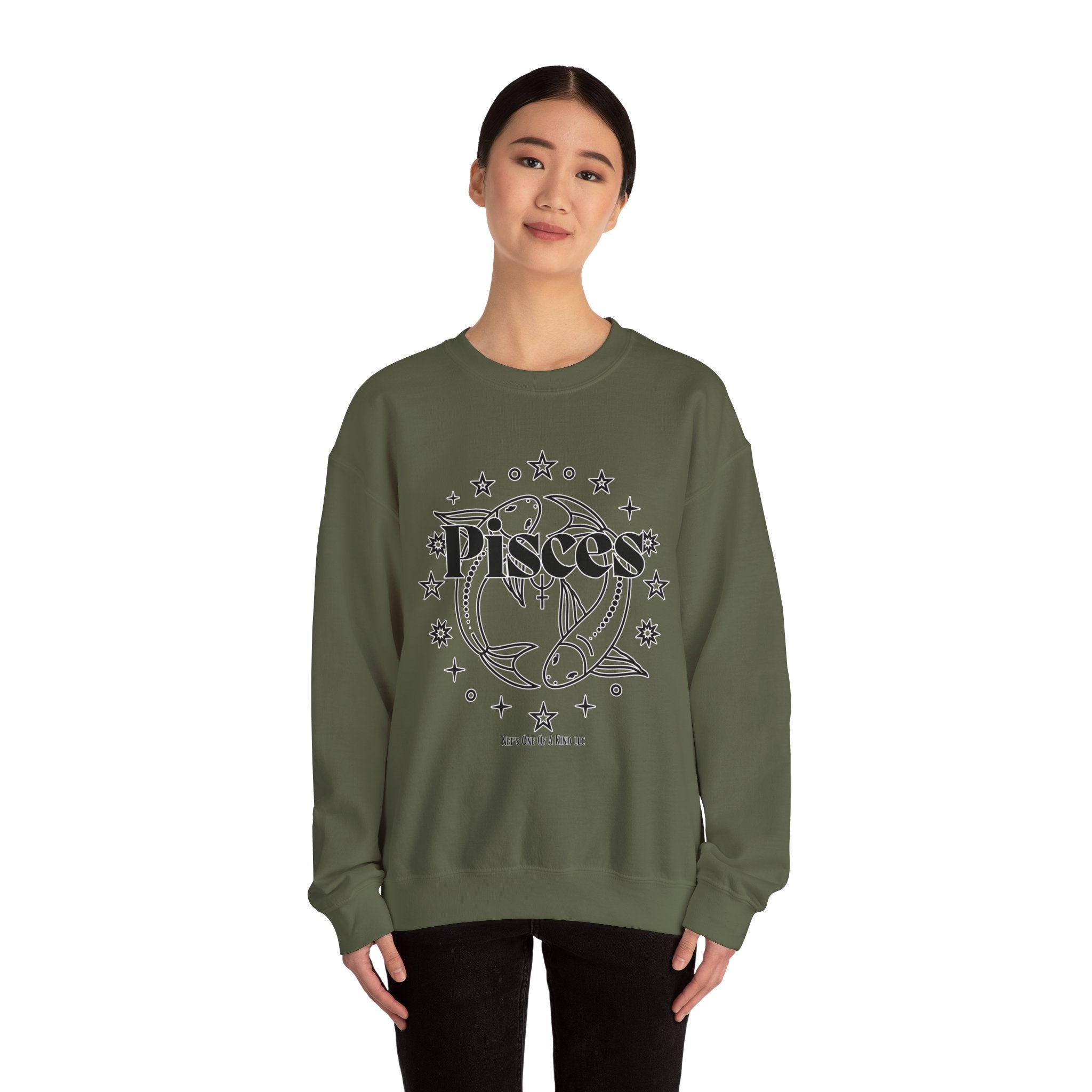 Pisces Unisex Casual Crewneck SweatshirtSweatshirtPisces Unisex Casual Crewneck Sweatshirt