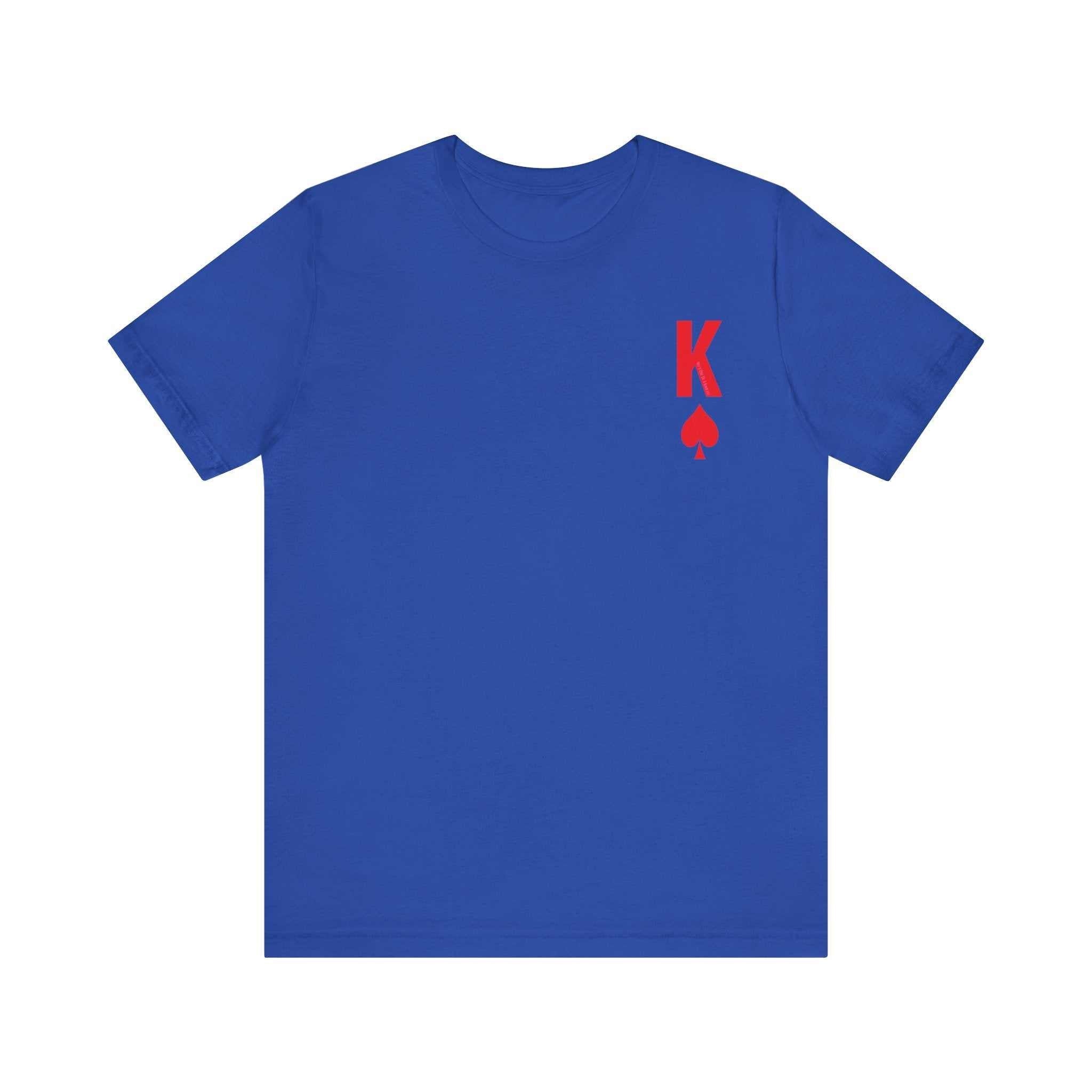Queen to her King Valentine Casual Soft Unisex Jersey Crew Neck Short T-ShirtKing Valentine Casual Soft Unisex Jersey Crew Neck Short Sleeve Tee Express Delivery