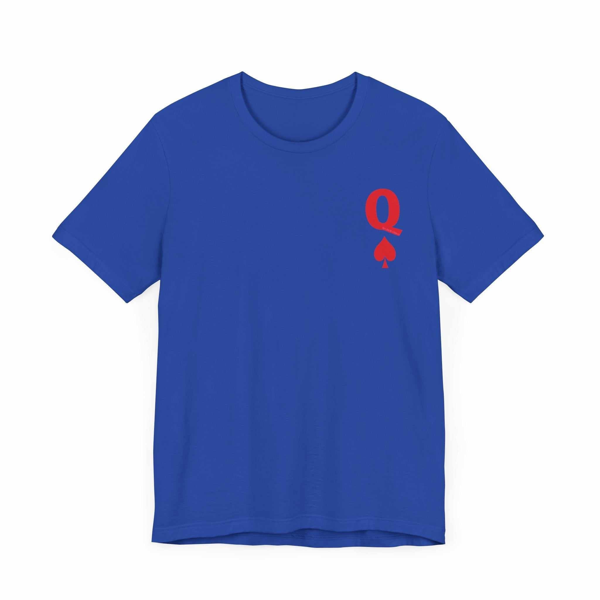 Queen to her King Valentine Casual Soft Unisex Jersey Crew Neck Short T-ShirtKing Valentine Casual Soft Unisex Jersey Crew Neck Short Sleeve Tee Express Delivery