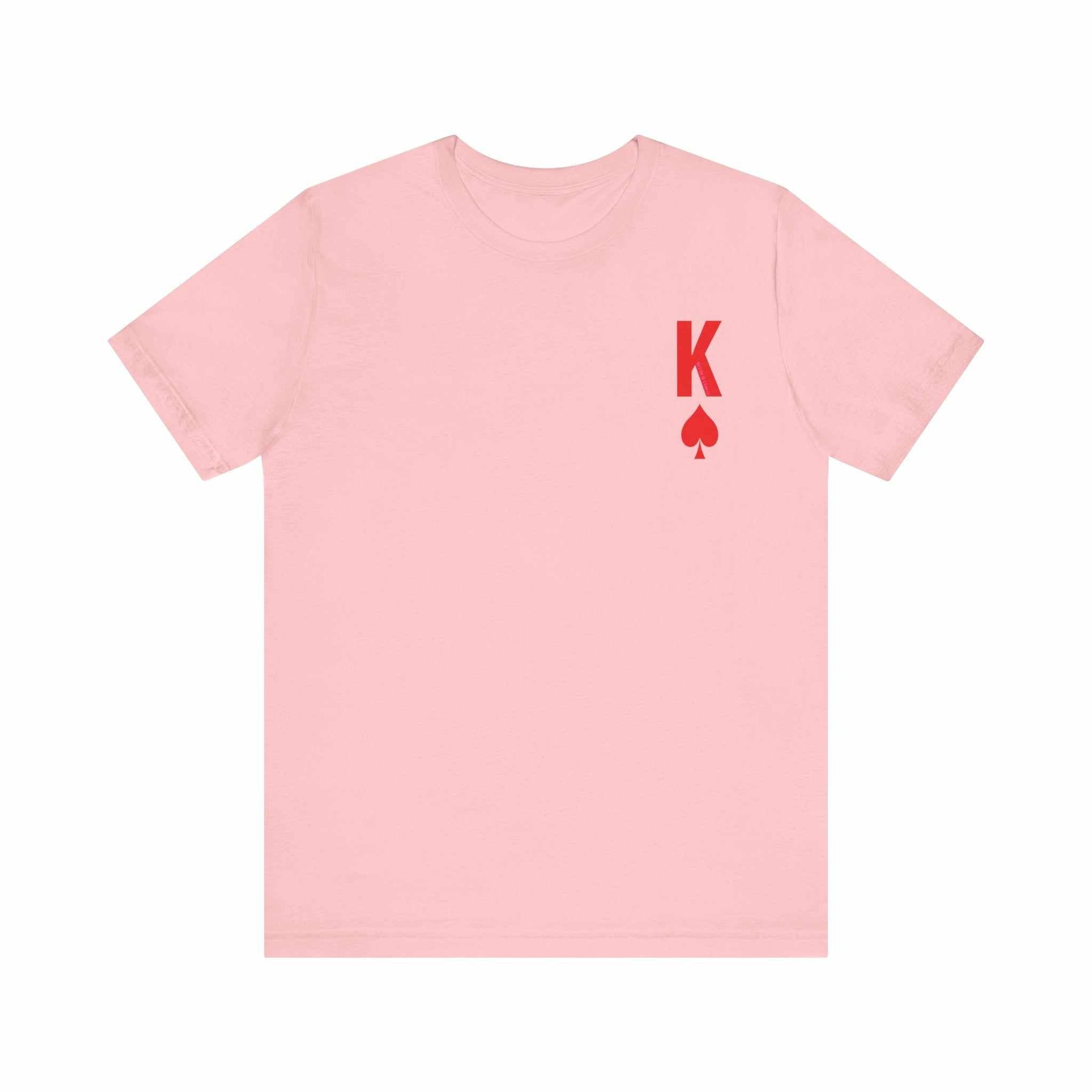 Queen to her King Valentine Casual Soft Unisex Jersey Crew Neck Short T-ShirtKing Valentine Casual Soft Unisex Jersey Crew Neck Short Sleeve Tee Express Delivery