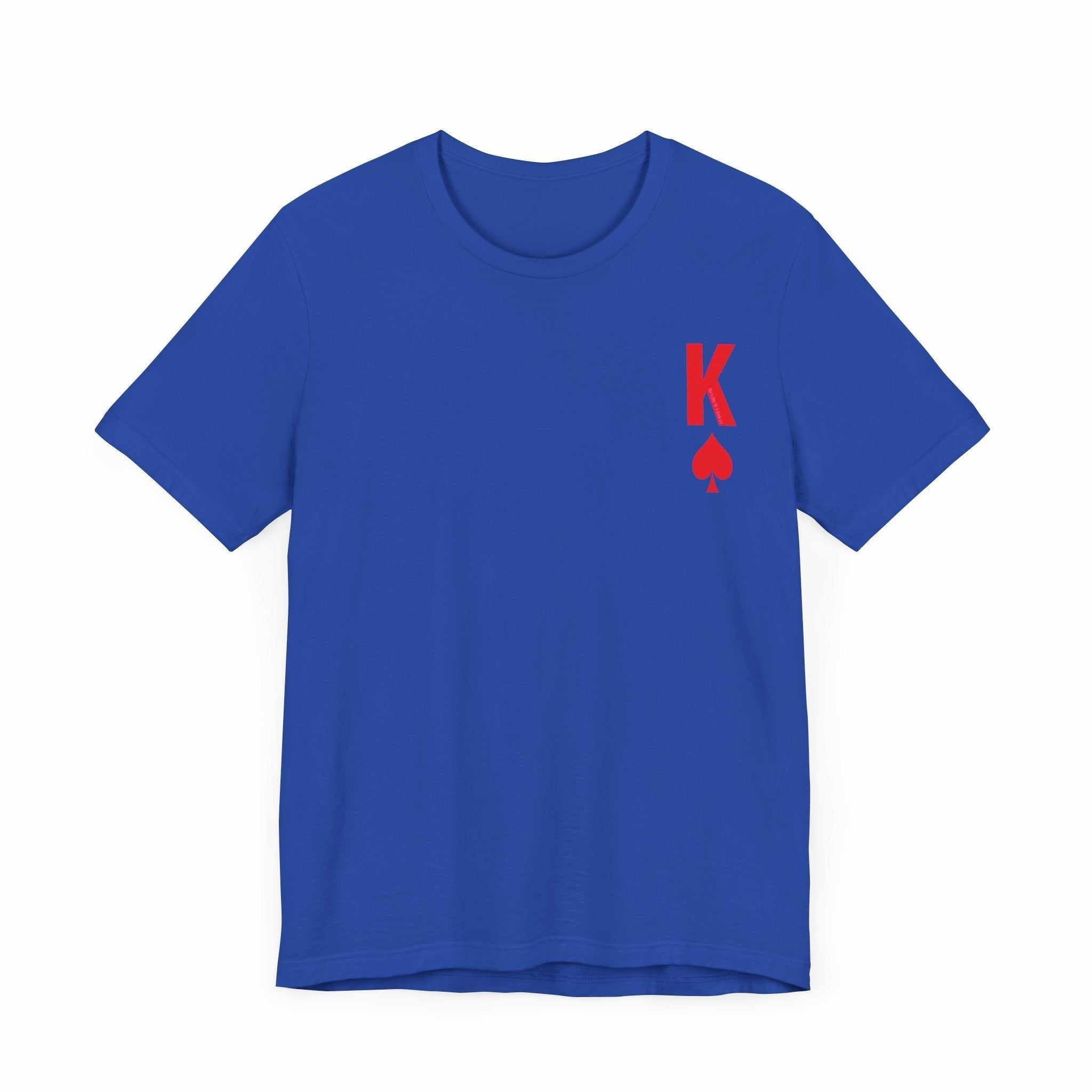 Queen to her King Valentine Casual Soft Unisex Jersey Crew Neck Short T-ShirtKing Valentine Casual Soft Unisex Jersey Crew Neck Short Sleeve Tee Express Delivery