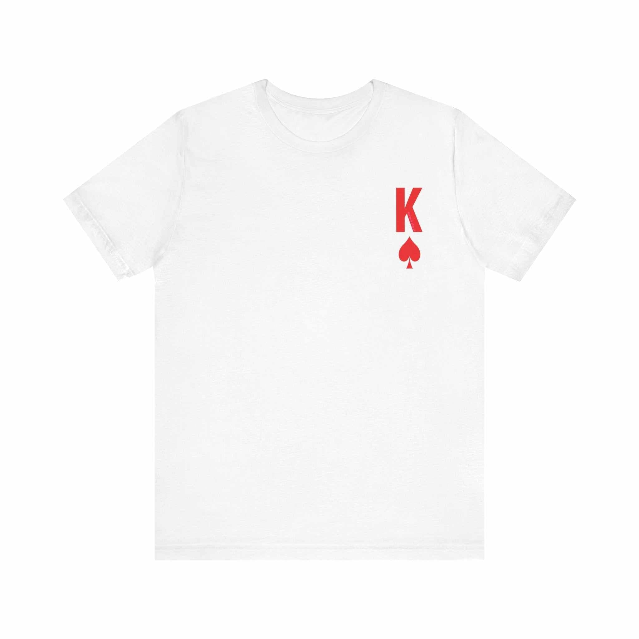Queen to her King Valentine Casual Soft Unisex Jersey Crew Neck Short T-ShirtKing Valentine Casual Soft Unisex Jersey Crew Neck Short Sleeve Tee Express Delivery