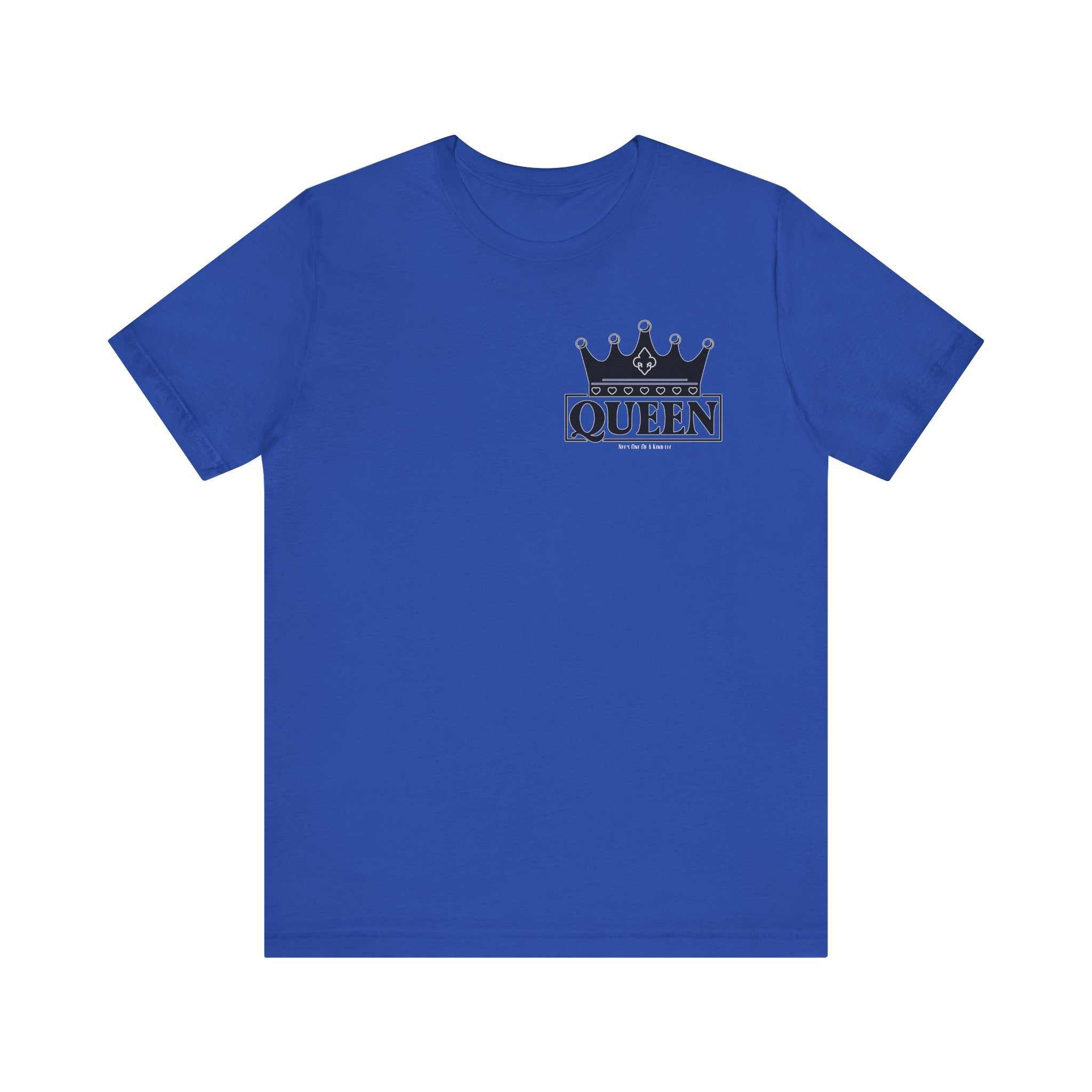 Queen with her King Valentine Casual Soft Unisex Jersey Crew Neck ShorT-ShirtKing Valentine Casual Soft Unisex Jersey Crew Neck Short Sleeve Tee