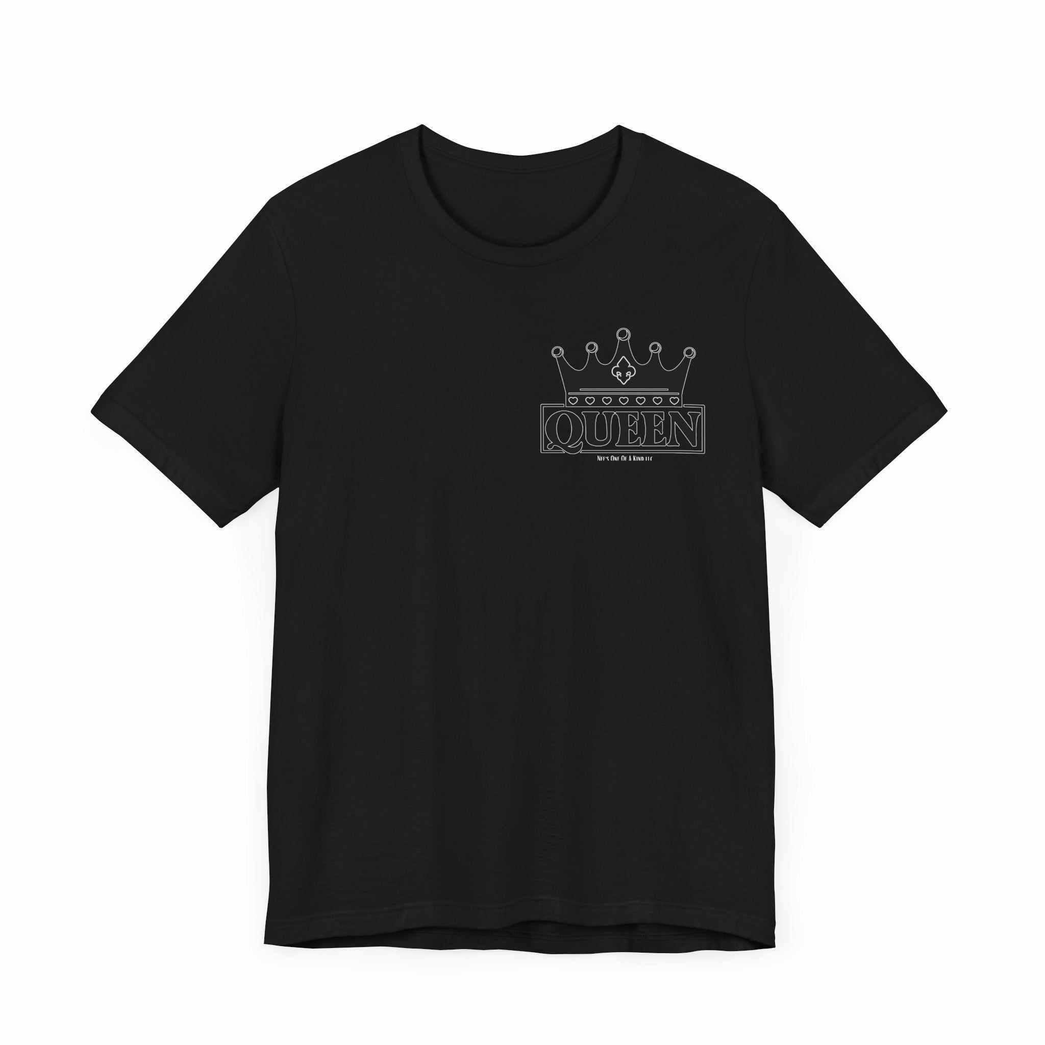 Queen with her King Valentine Casual Soft Unisex Jersey Crew Neck ShorT-ShirtKing Valentine Casual Soft Unisex Jersey Crew Neck Short Sleeve Tee