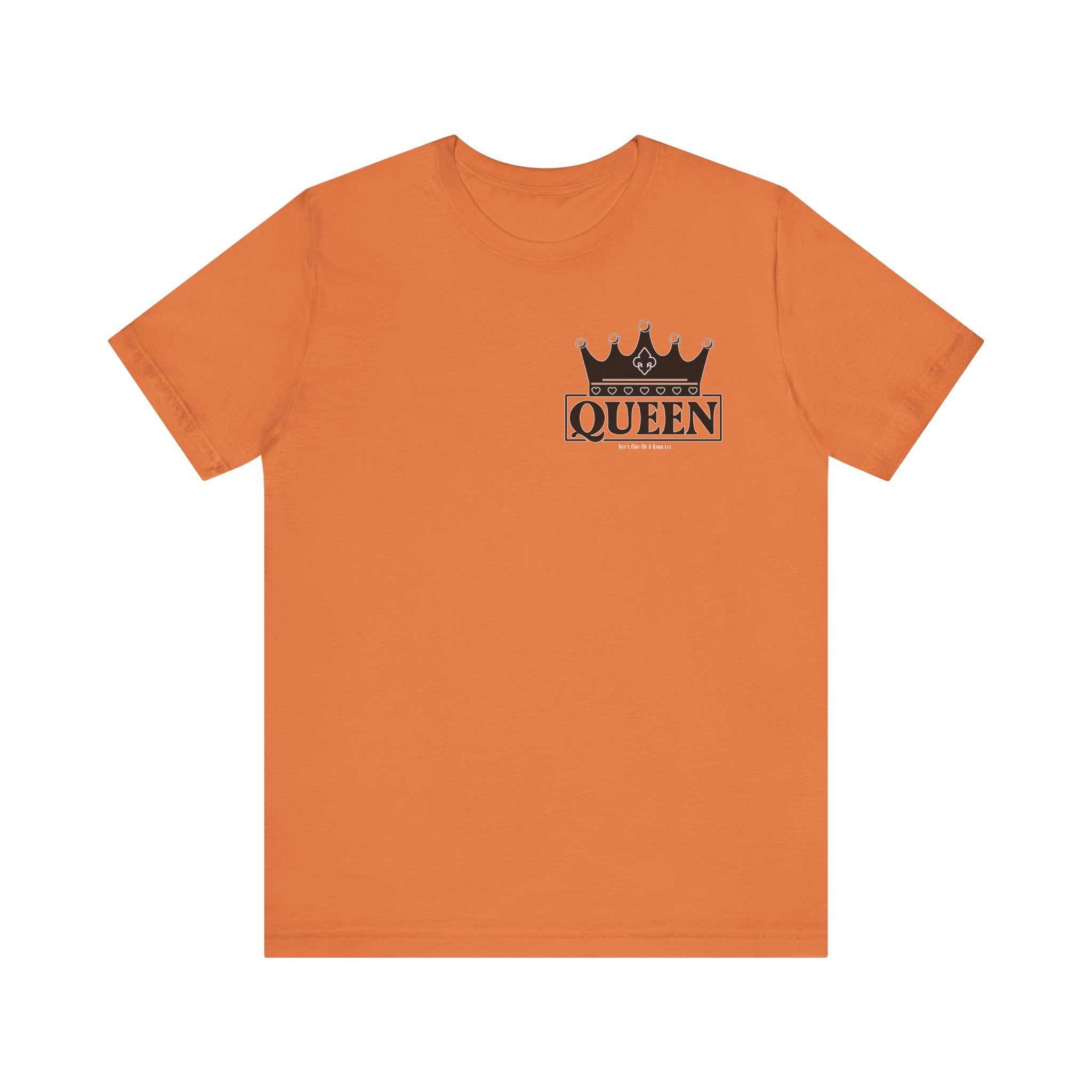 Queen with her King Valentine Casual Soft Unisex Jersey Crew Neck ShorT-ShirtKing Valentine Casual Soft Unisex Jersey Crew Neck Short Sleeve Tee