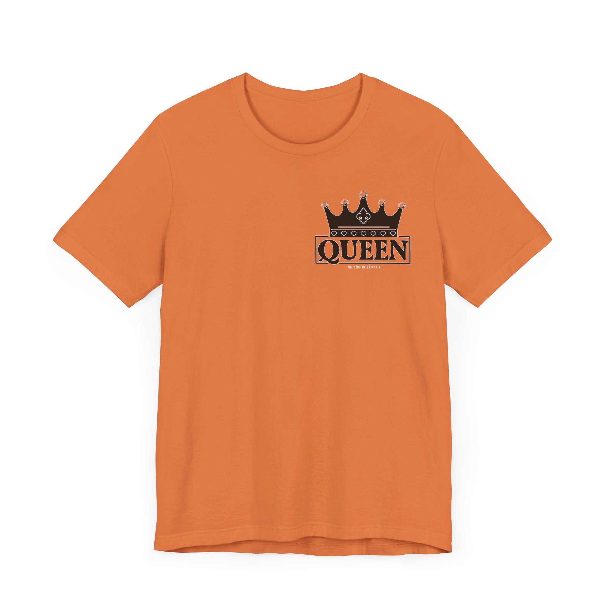 Queen with her King Valentine Casual Soft Unisex Jersey Crew Neck ShorT-ShirtKing Valentine Casual Soft Unisex Jersey Crew Neck Short Sleeve Tee