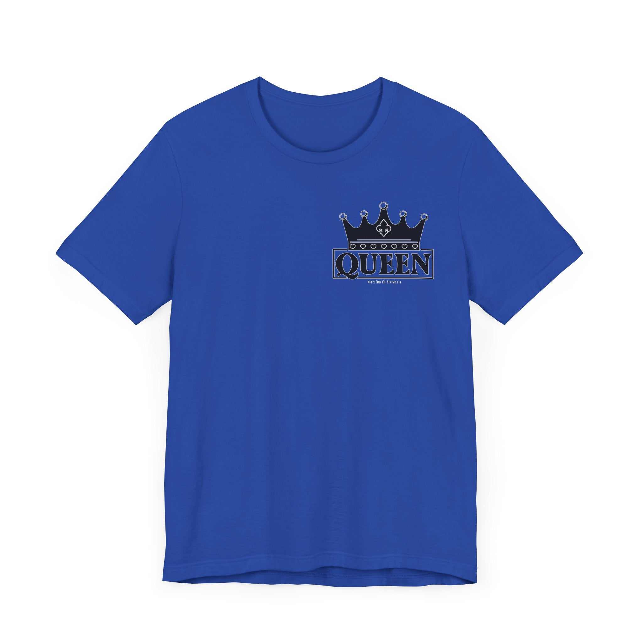 Queen with her King Valentine Casual Soft Unisex Jersey Crew Neck ShorT-ShirtKing Valentine Casual Soft Unisex Jersey Crew Neck Short Sleeve Tee