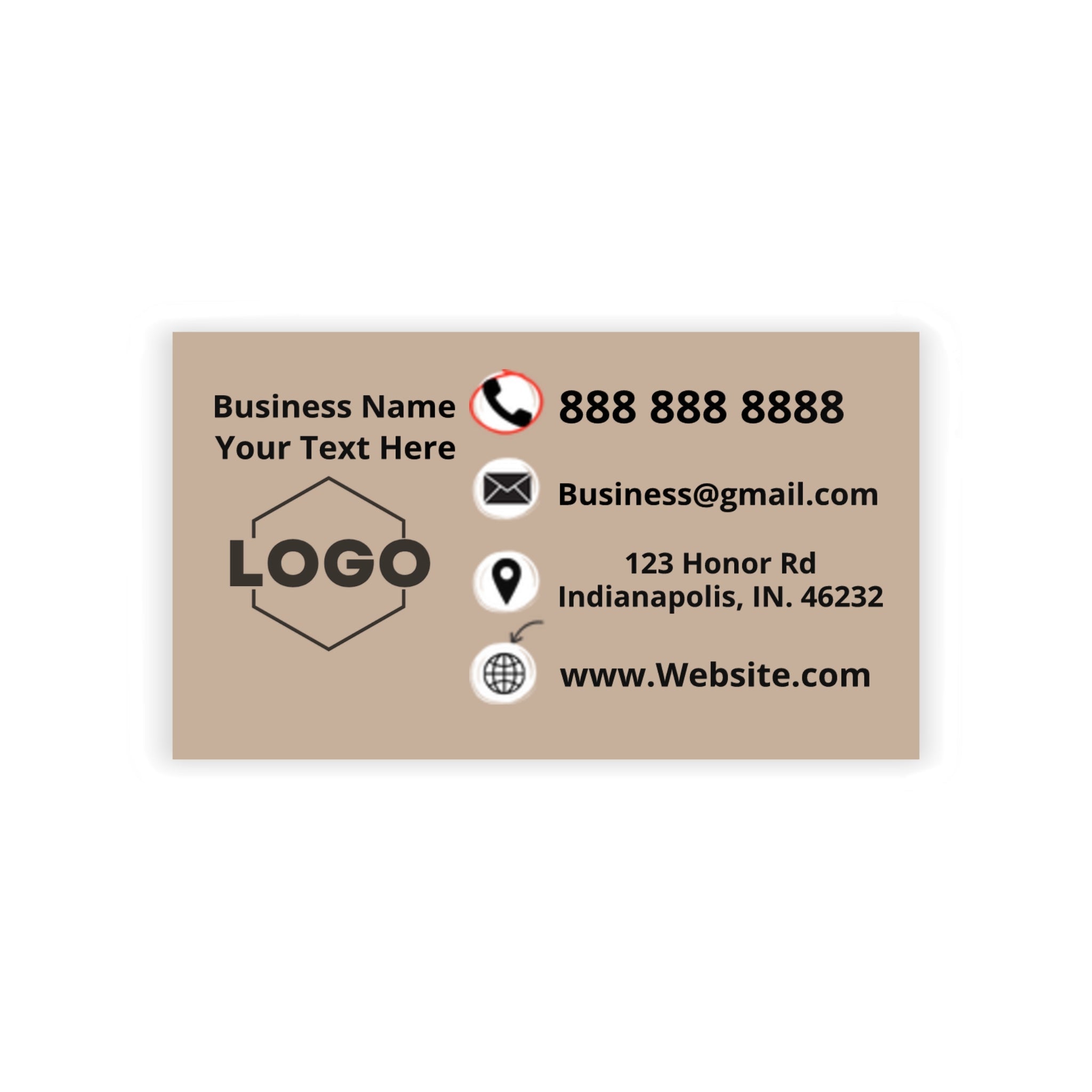 Quick and Easy No Think Business Cards