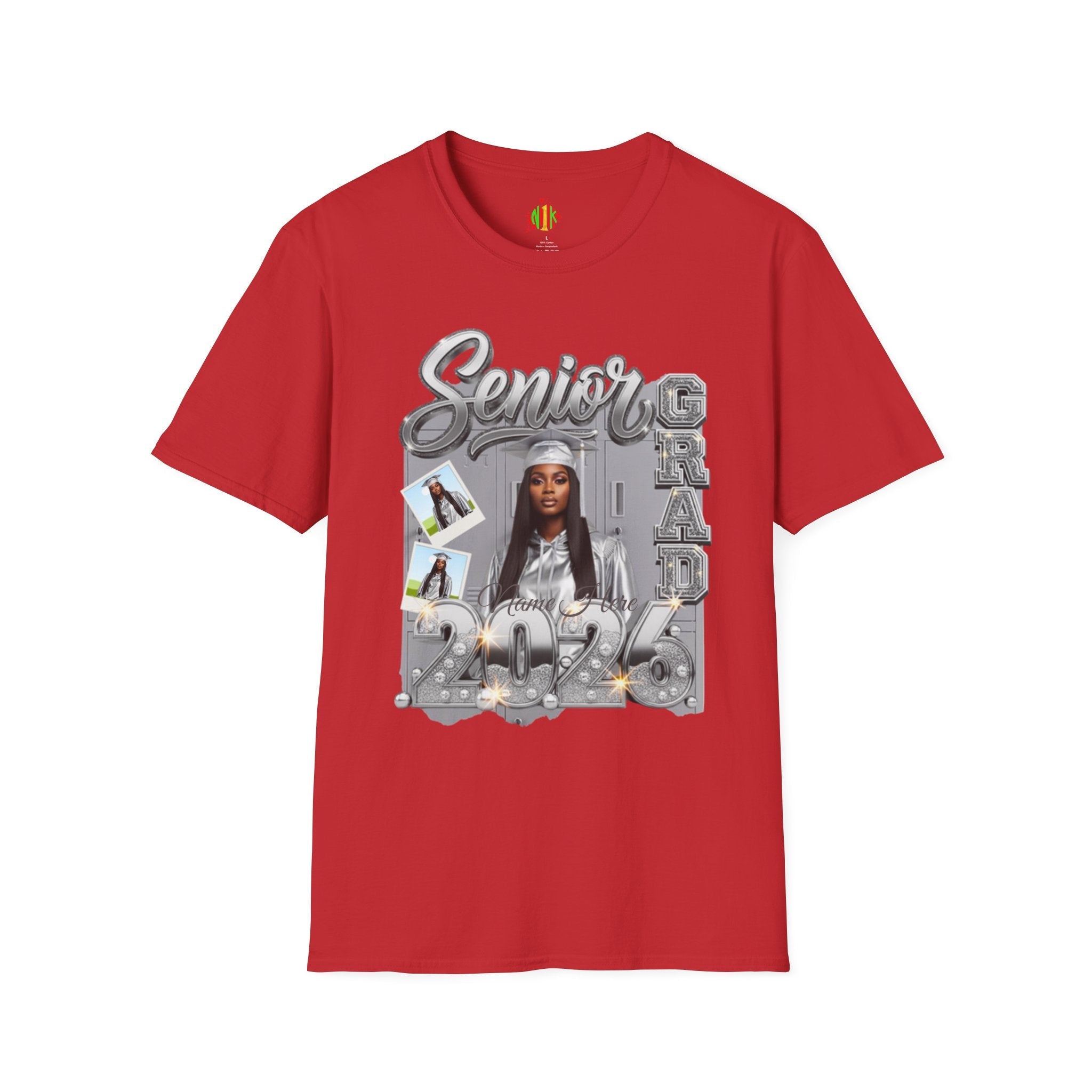 Senior Grad 2026 T-Shirt — Personalized Photo Graduation Tee