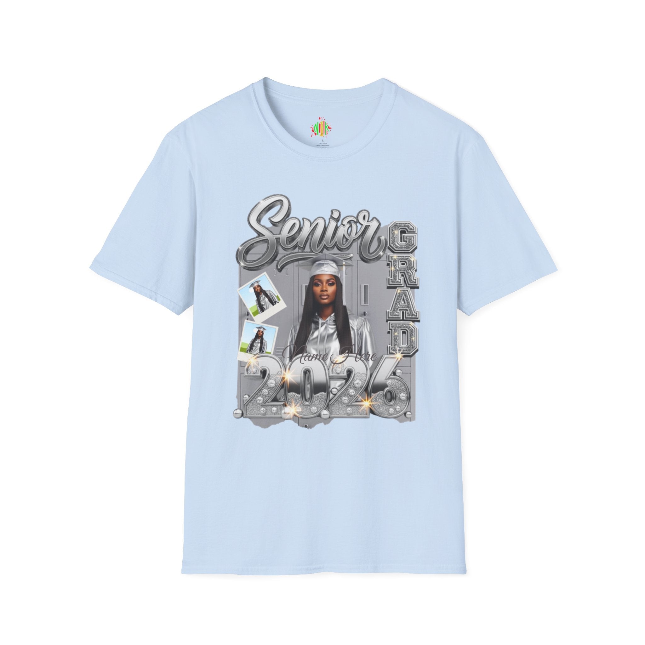 Senior Grad 2026 T-Shirt — Personalized Photo Graduation Tee