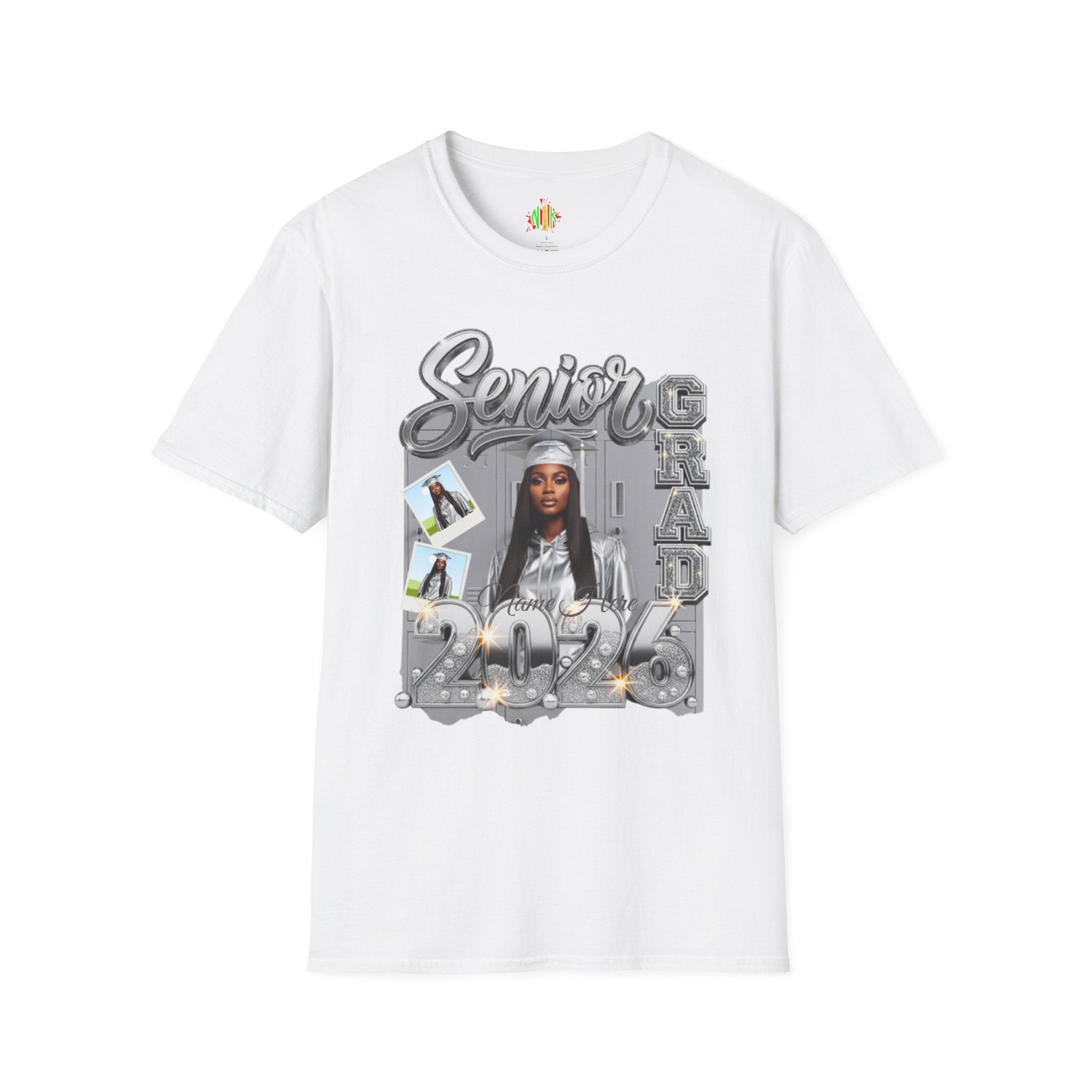 Senior Grad 2026 T-Shirt — Personalized Photo Graduation Tee