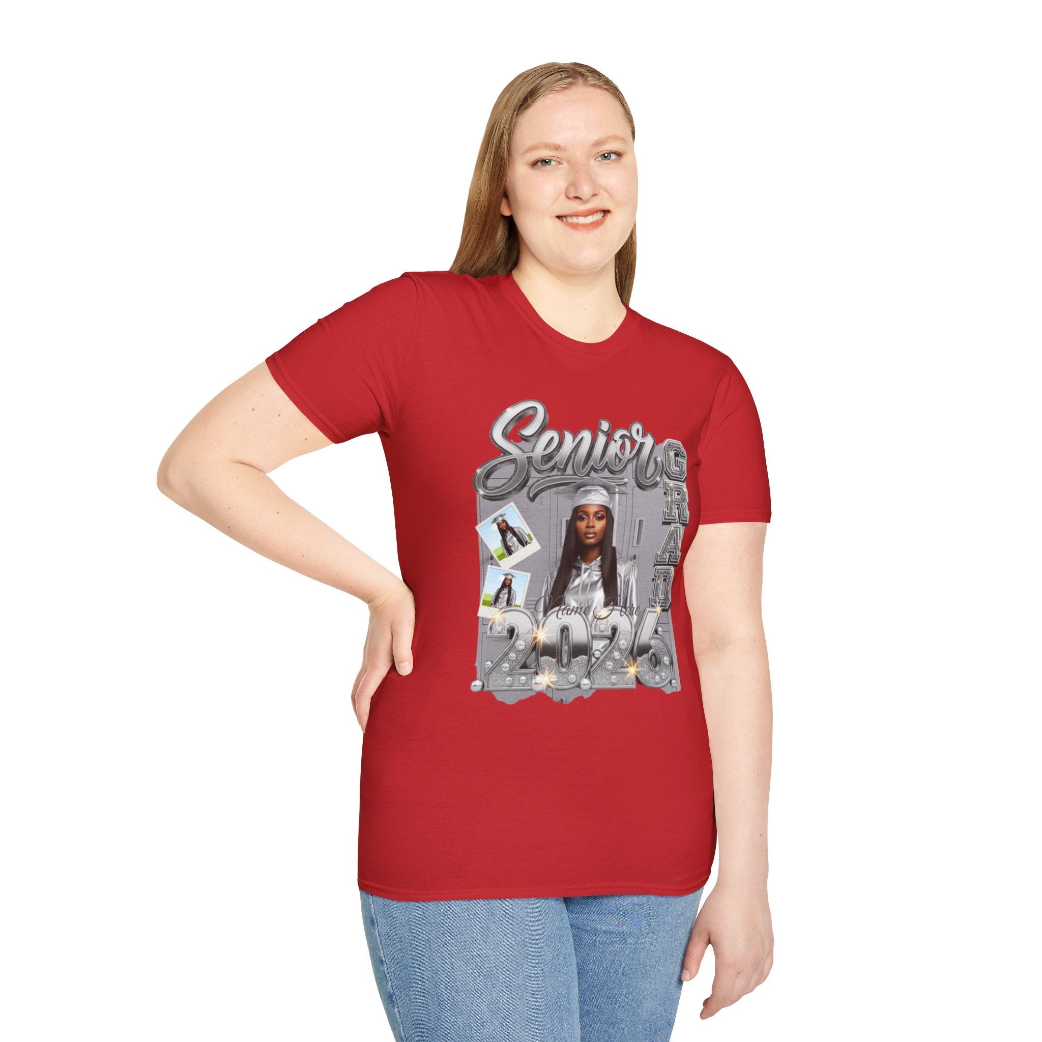 Senior Grad 2026 T-Shirt — Personalized Photo Graduation Tee