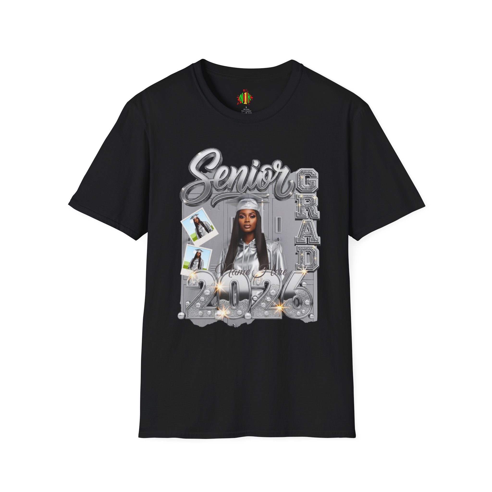 Senior Grad 2026 T-Shirt — Personalized Photo Graduation Tee