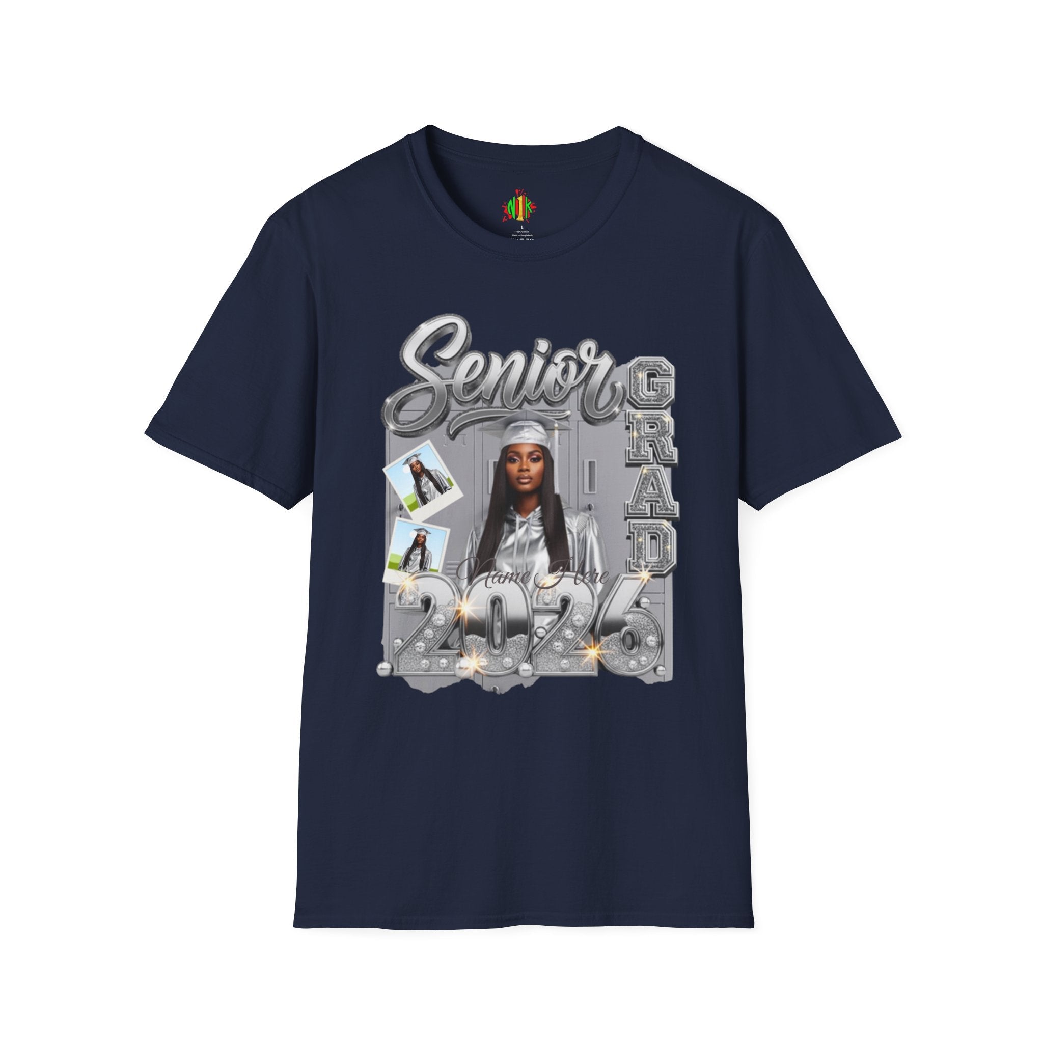 Senior Grad 2026 T-Shirt — Personalized Photo Graduation Tee
