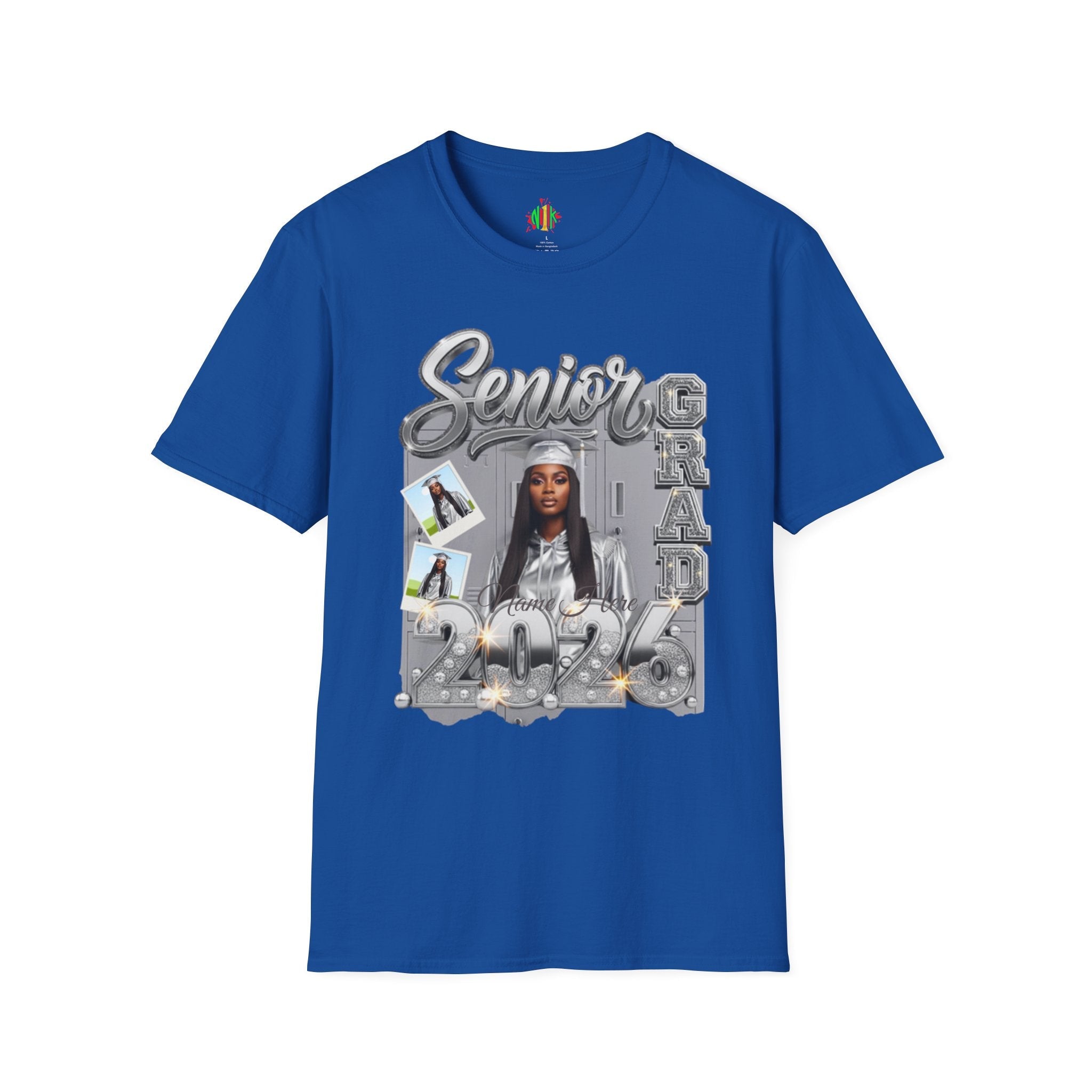 Senior Grad 2026 T-Shirt — Personalized Photo Graduation Tee