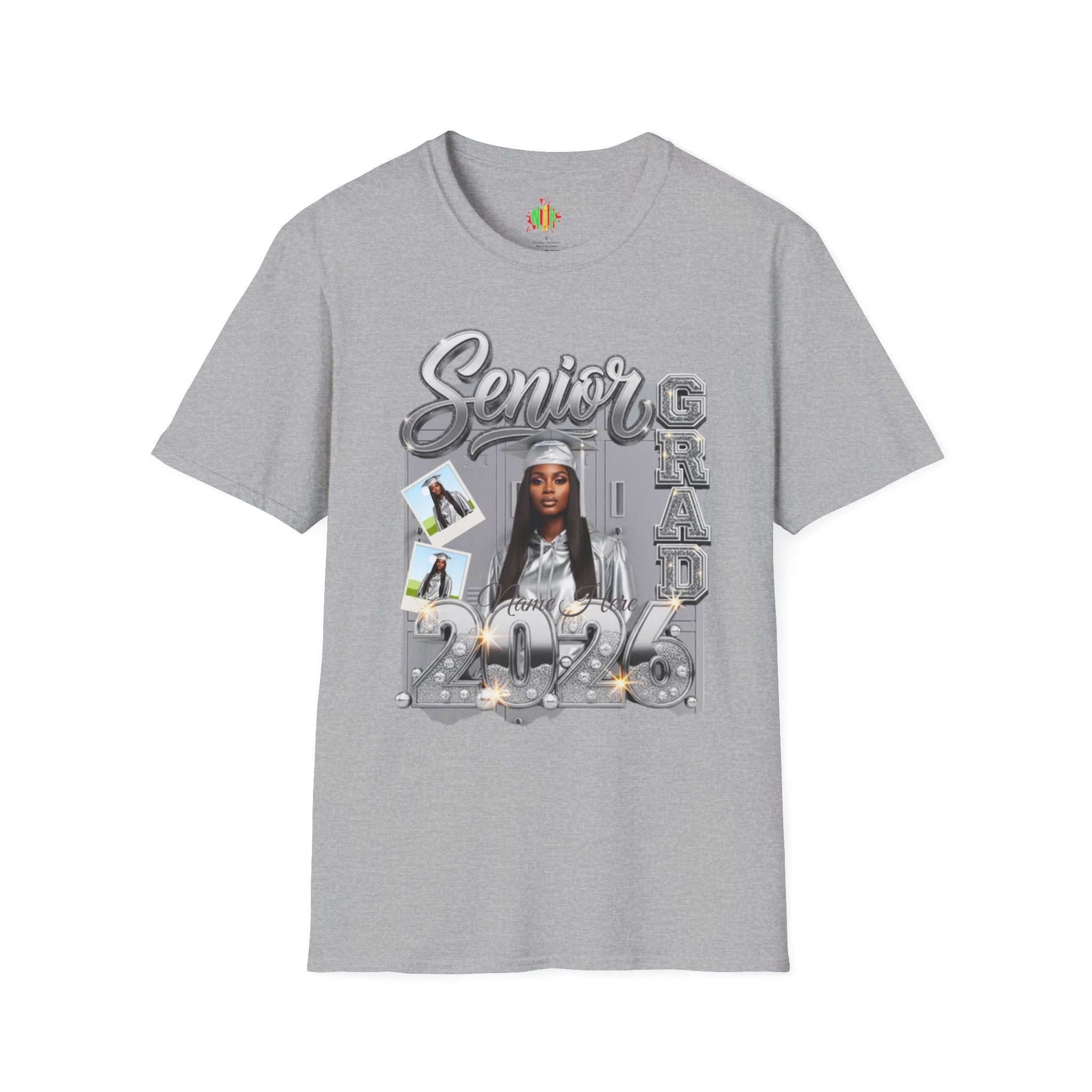 Senior Grad 2026 T-Shirt — Personalized Photo Graduation Tee