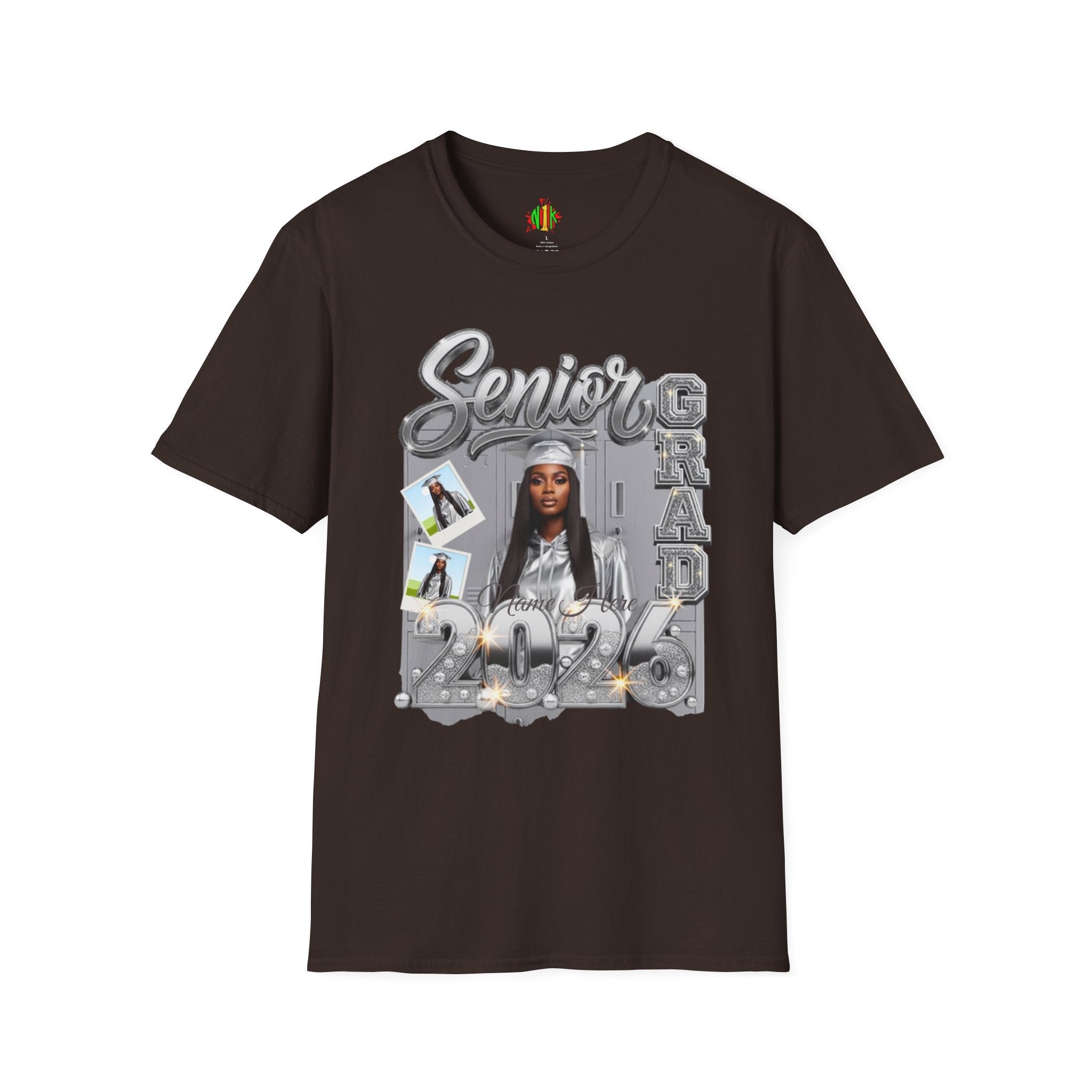 Senior Grad 2026 T-Shirt — Personalized Photo Graduation Tee