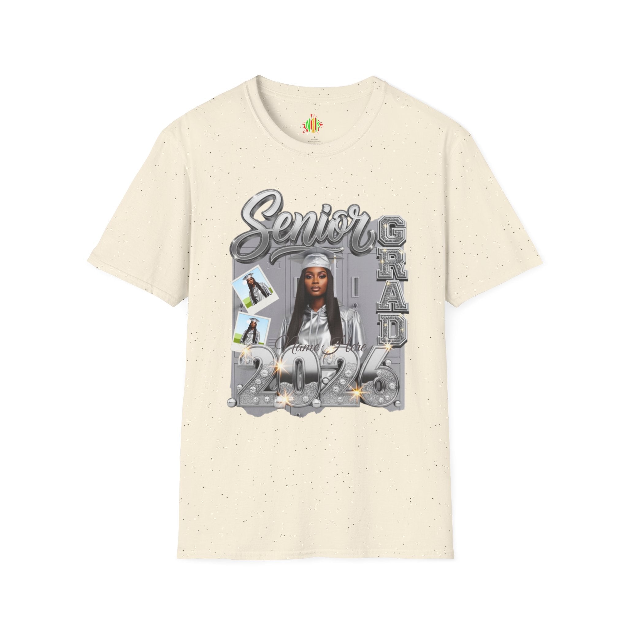 Senior Grad 2026 T-Shirt — Personalized Photo Graduation Tee