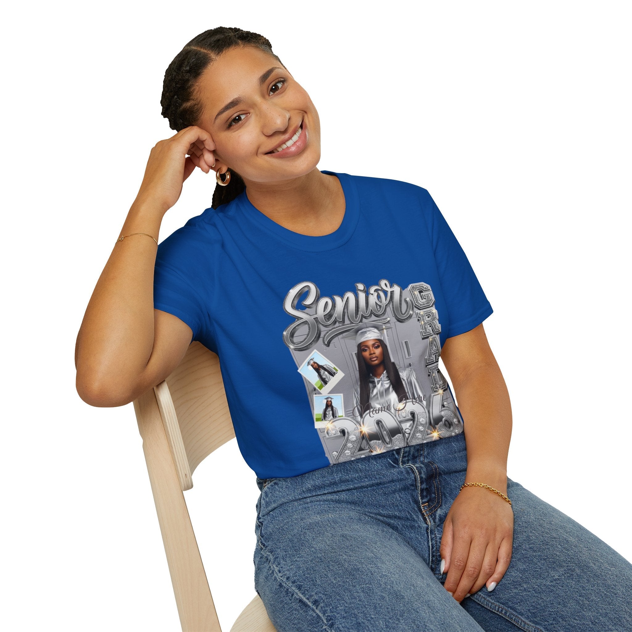 Senior Grad 2026 T-Shirt — Personalized Photo Graduation Tee