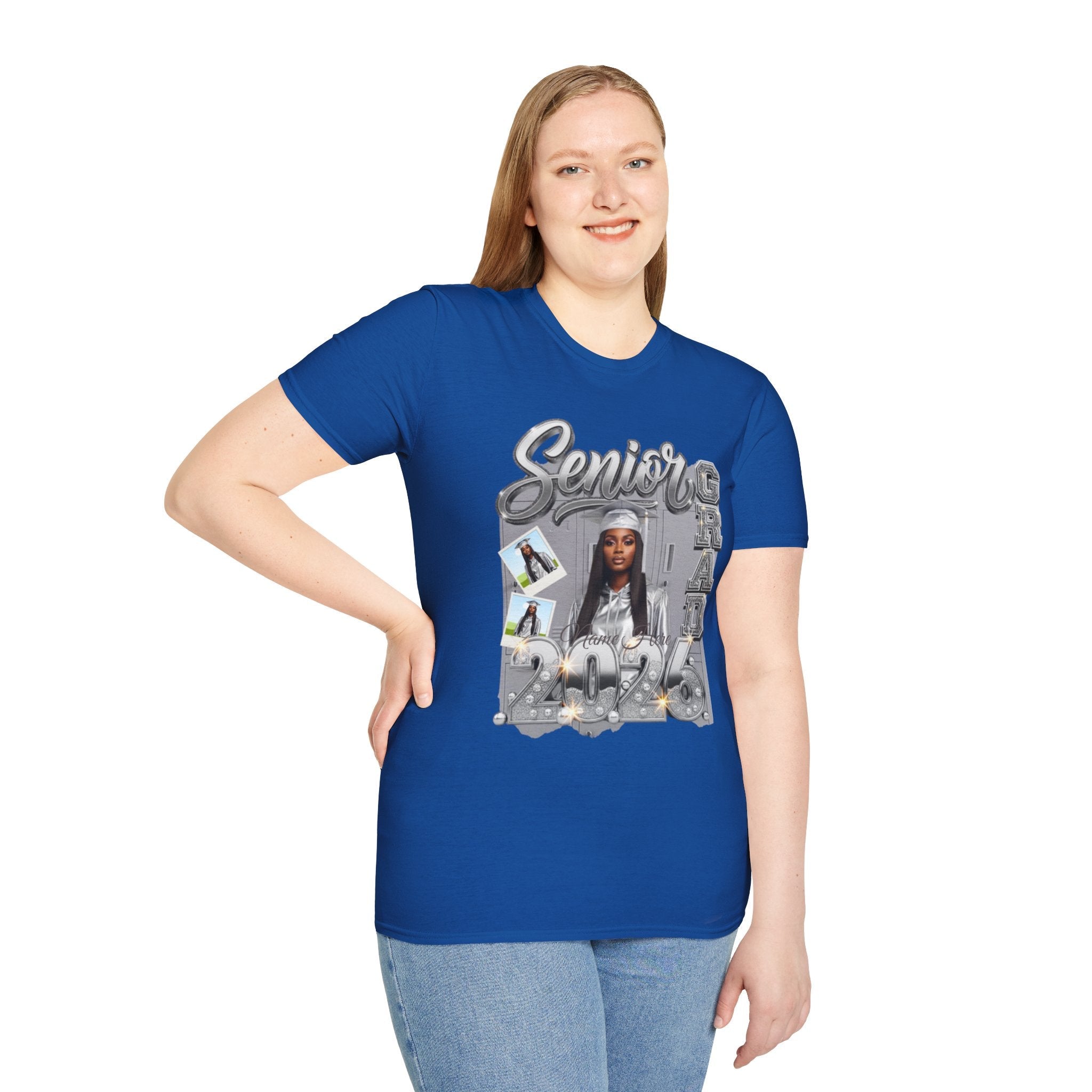 Senior Grad 2026 T-Shirt — Personalized Photo Graduation Tee