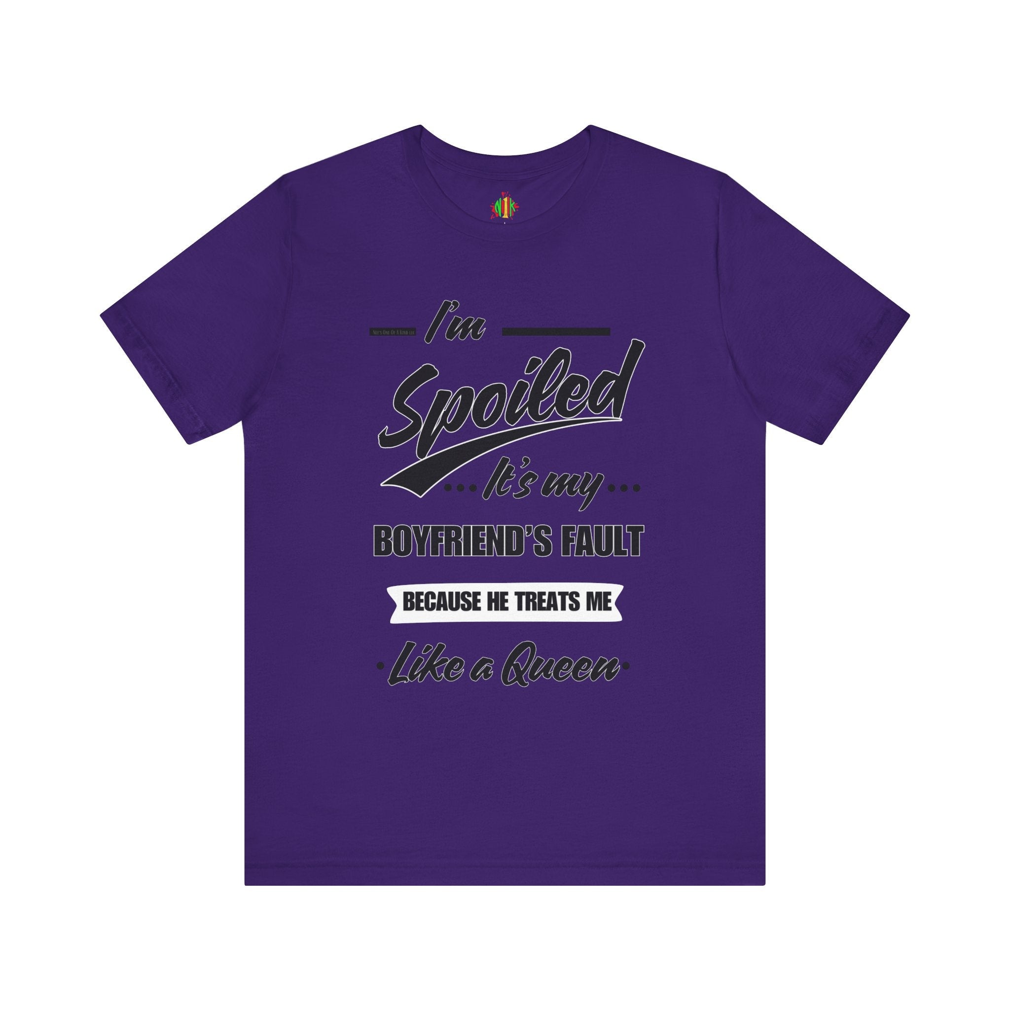 Spoiled Queen Unisex Jersey Tee - Cute Gift for GirlfriendsT-ShirtSpoiled Queen Unisex Jersey Tee