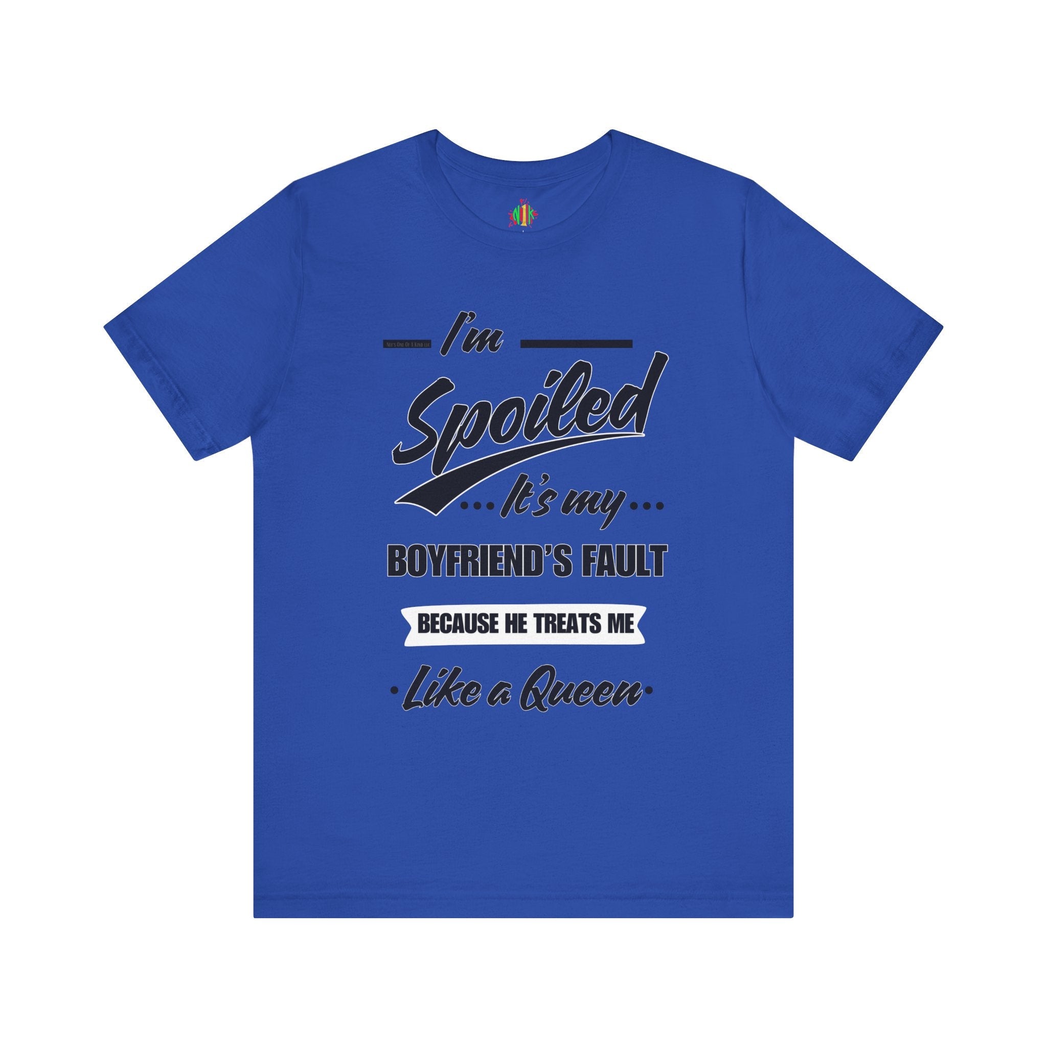 Spoiled Queen Unisex Jersey Tee - Cute Gift for GirlfriendsT-ShirtSpoiled Queen Unisex Jersey Tee
