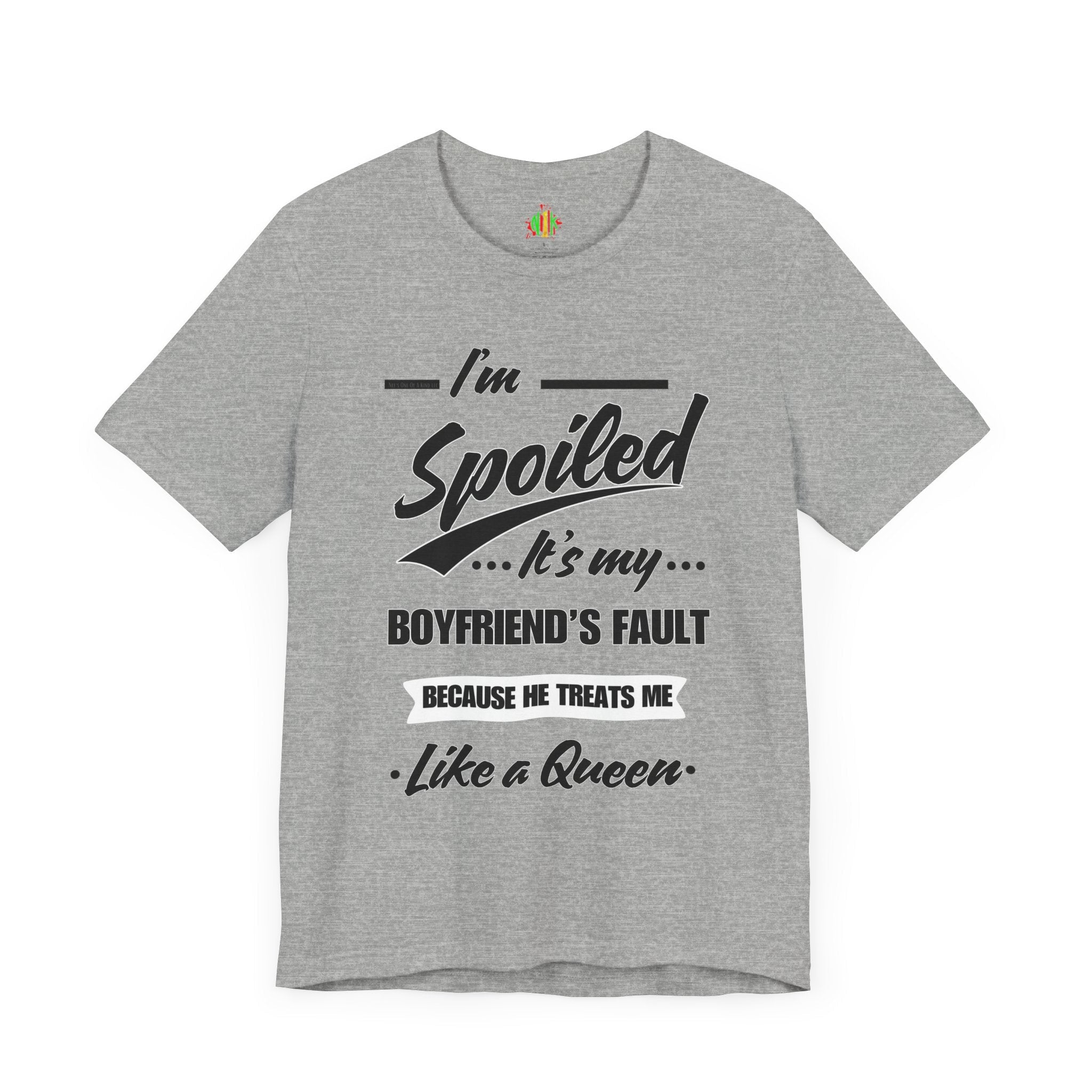 Spoiled Queen Unisex Jersey Tee - Cute Gift for GirlfriendsT-ShirtSpoiled Queen Unisex Jersey Tee