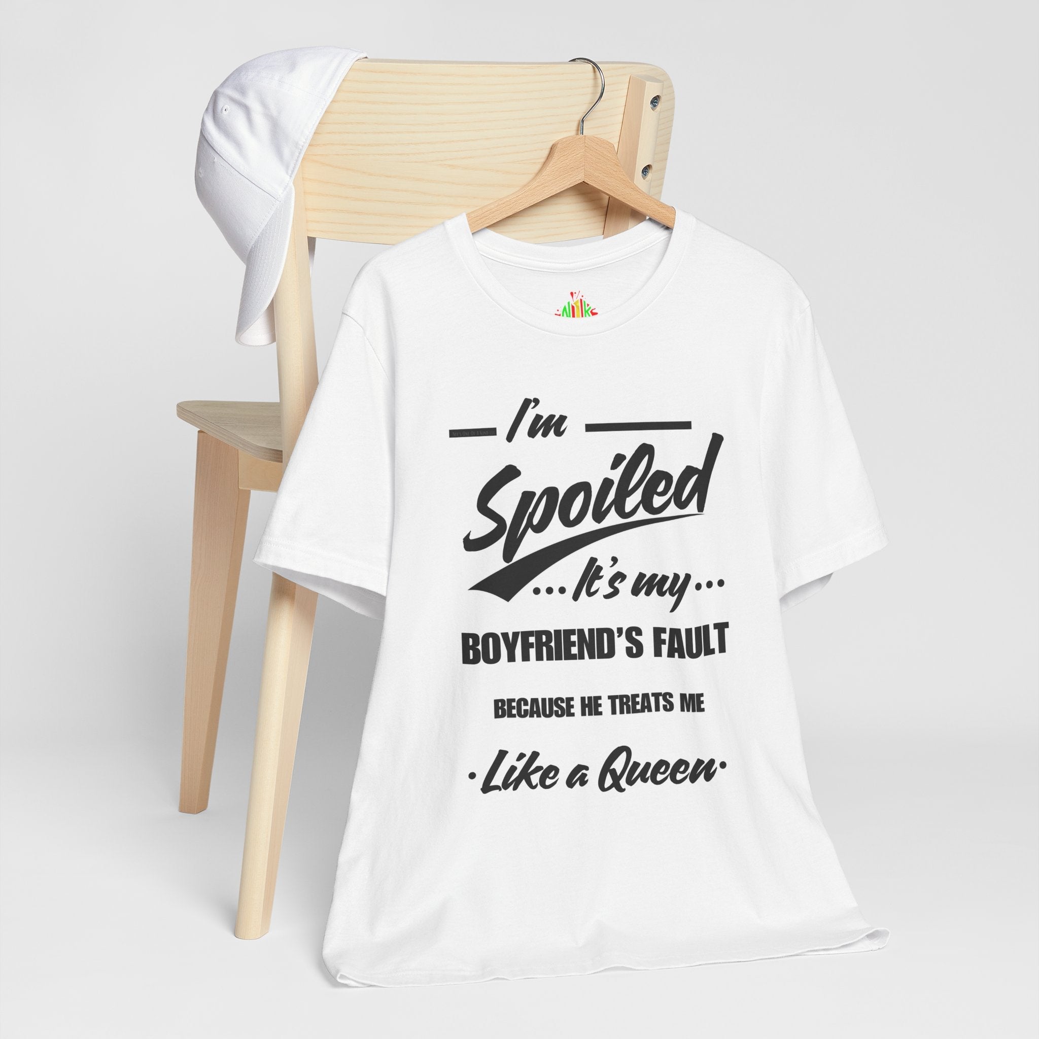 Spoiled Queen Unisex Jersey Tee - Cute Gift for GirlfriendsT-ShirtSpoiled Queen Unisex Jersey Tee